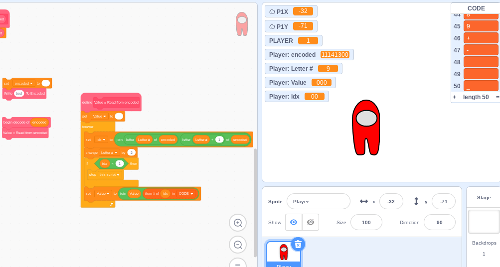 in value it's supposed to spell bed (using a griffpatch tutorial lol