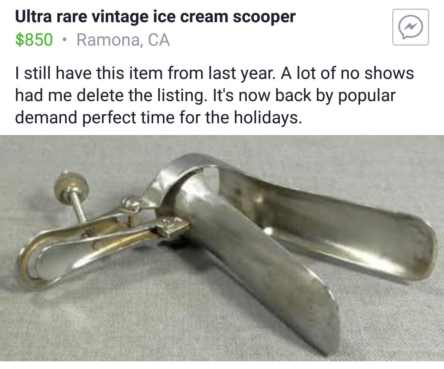 Vintage ice cream scooper add r/funny