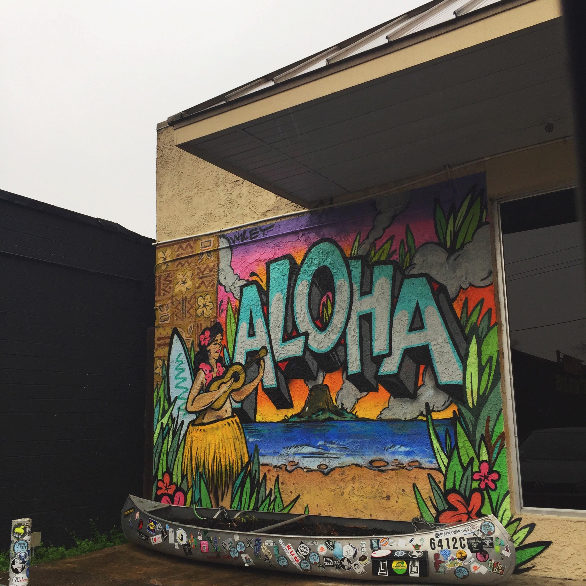 Nothing like a visit to my local tiki bar on a gloomy day. Outside of