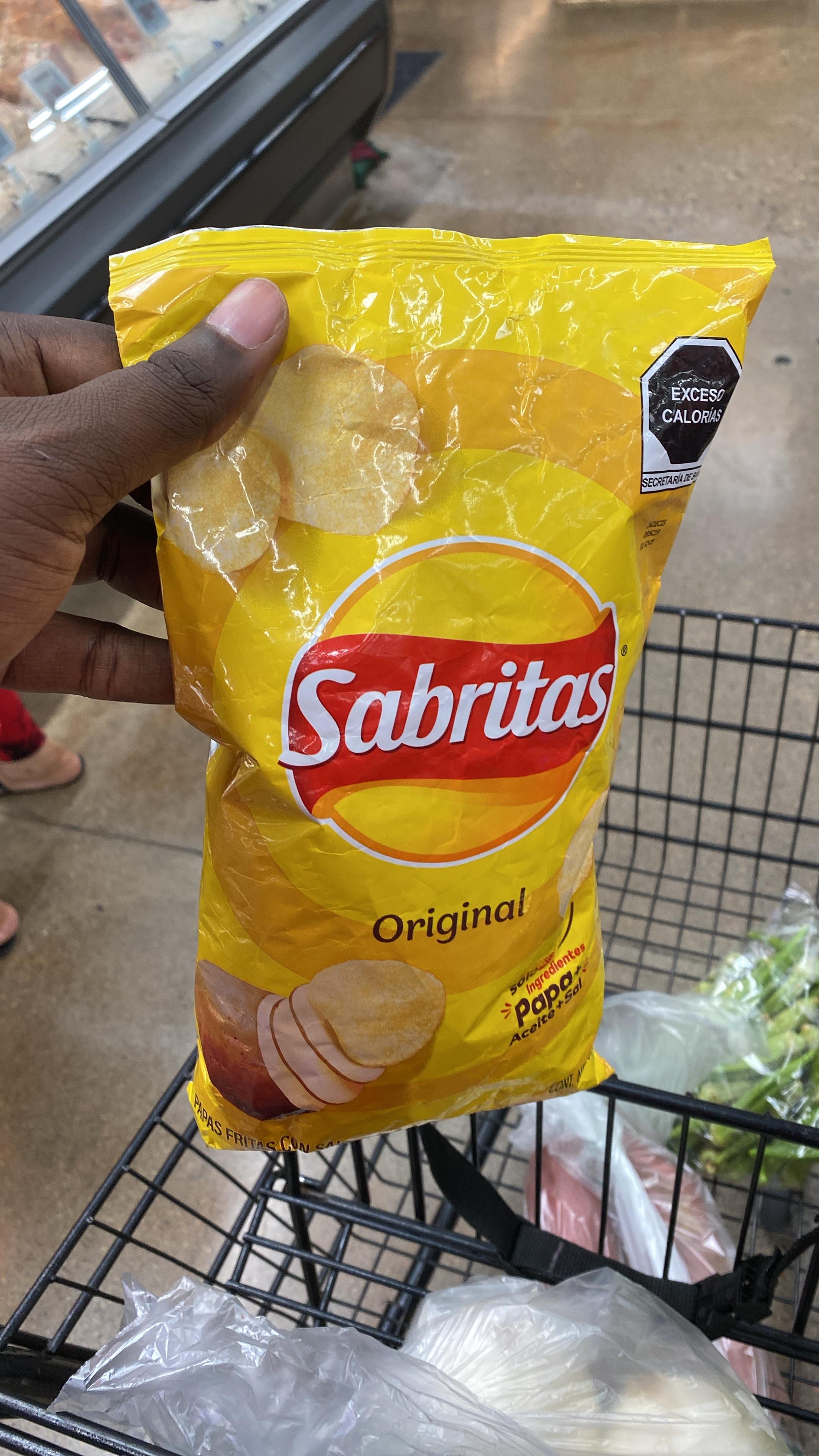 Sabritas Potato Chips taste like the same as Lay’s Potato Chips. Yum