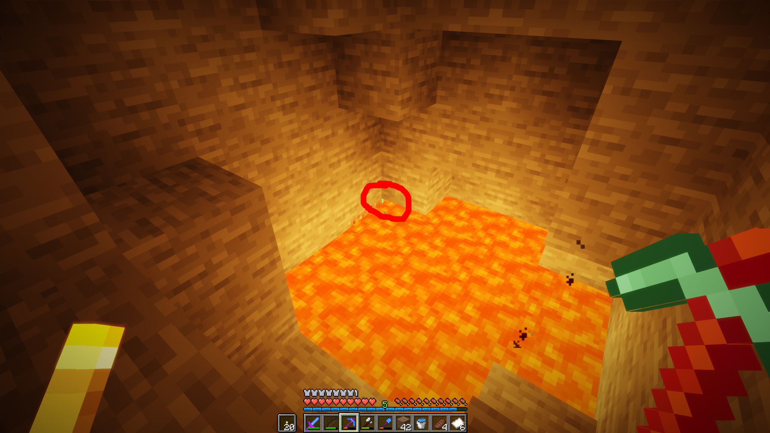 Diamonds hiding next to lava r/Minecraft