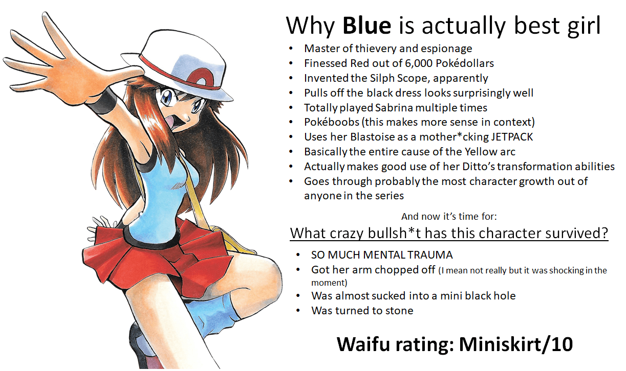 Why Blue is the best r/pokespe