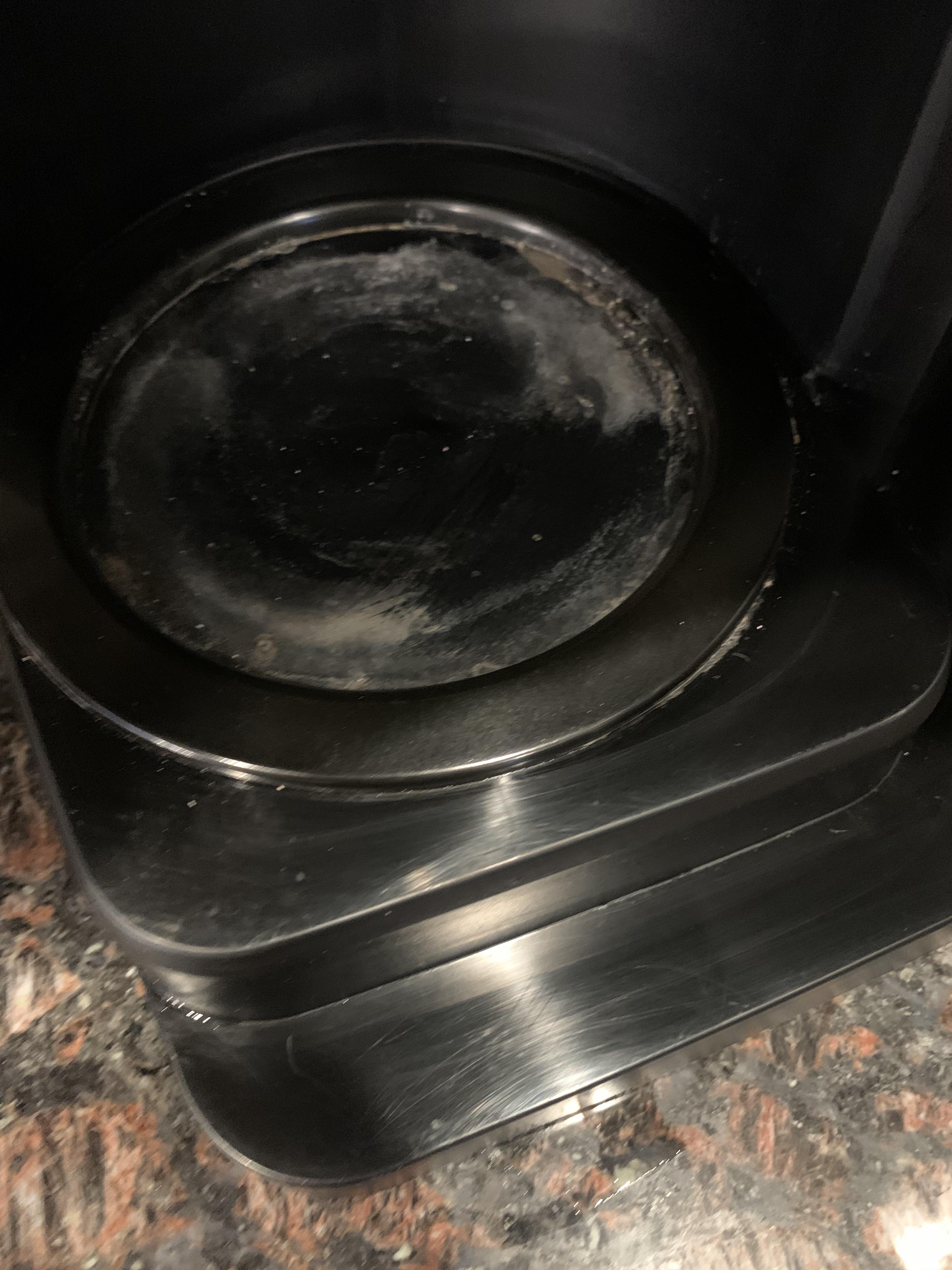 How can I clean this? Hard water/coffee stain on coffee maker. r