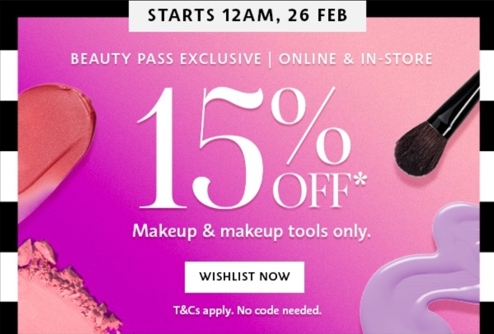 Didn't Sephora just have a 15 off sale two weeks ago? r/AustralianMakeup