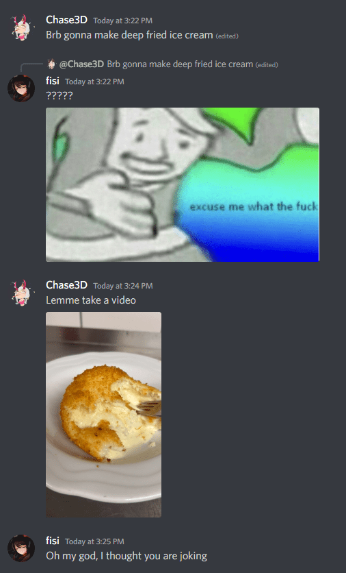 Deep fried icecream... r/memes