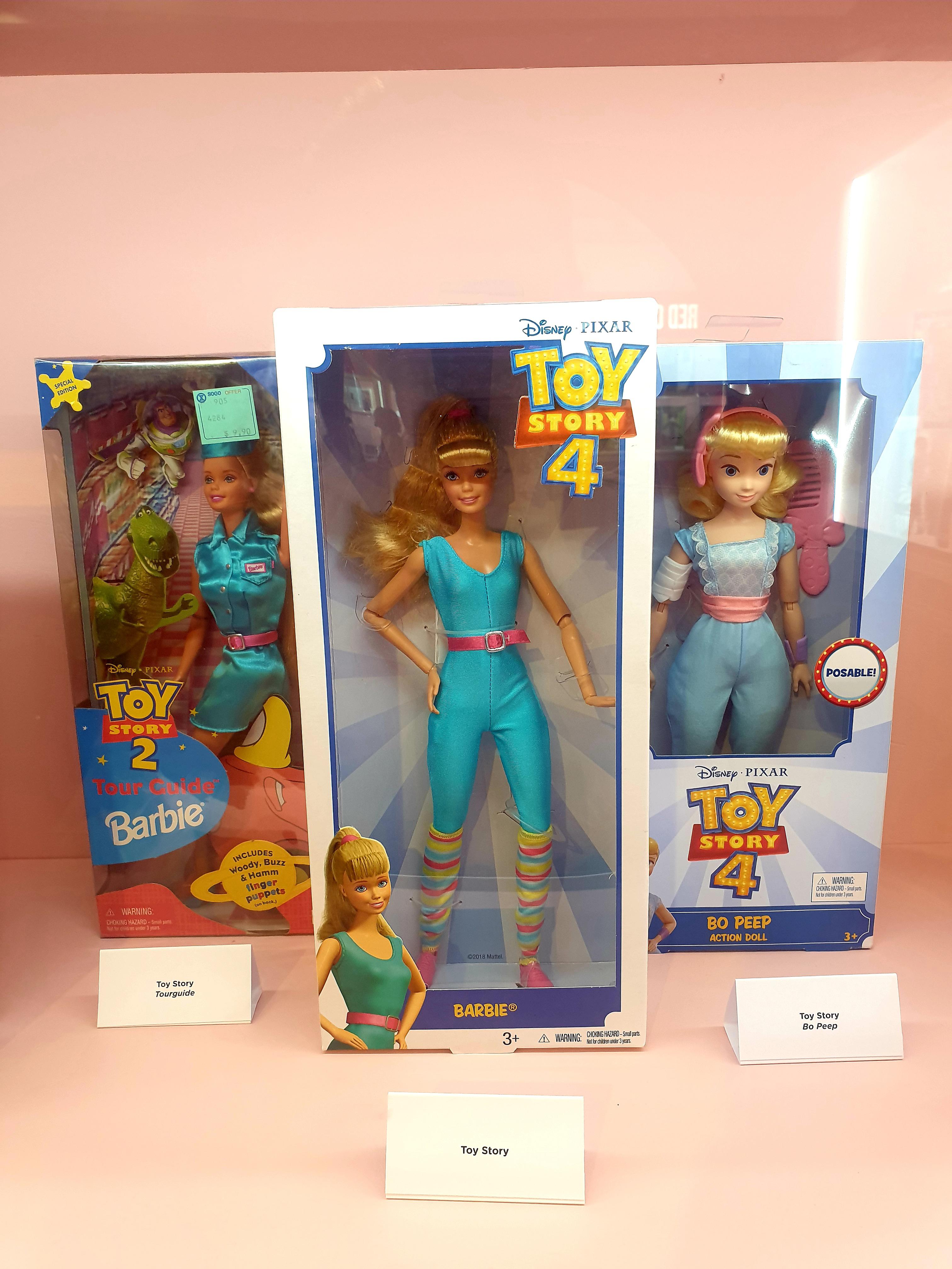 The Barbie Gallery displays the dolls that were made to promote the