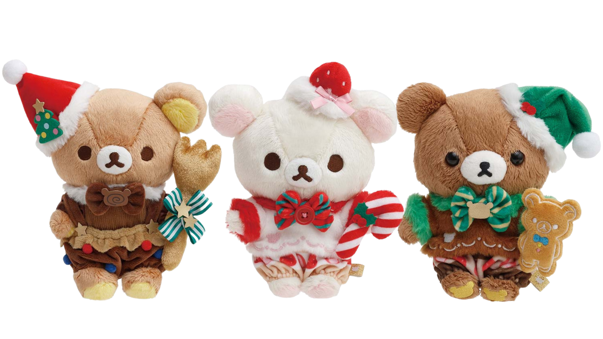 Christmas 2021 Rilakkuma Plushies are available on Meccha Japan r