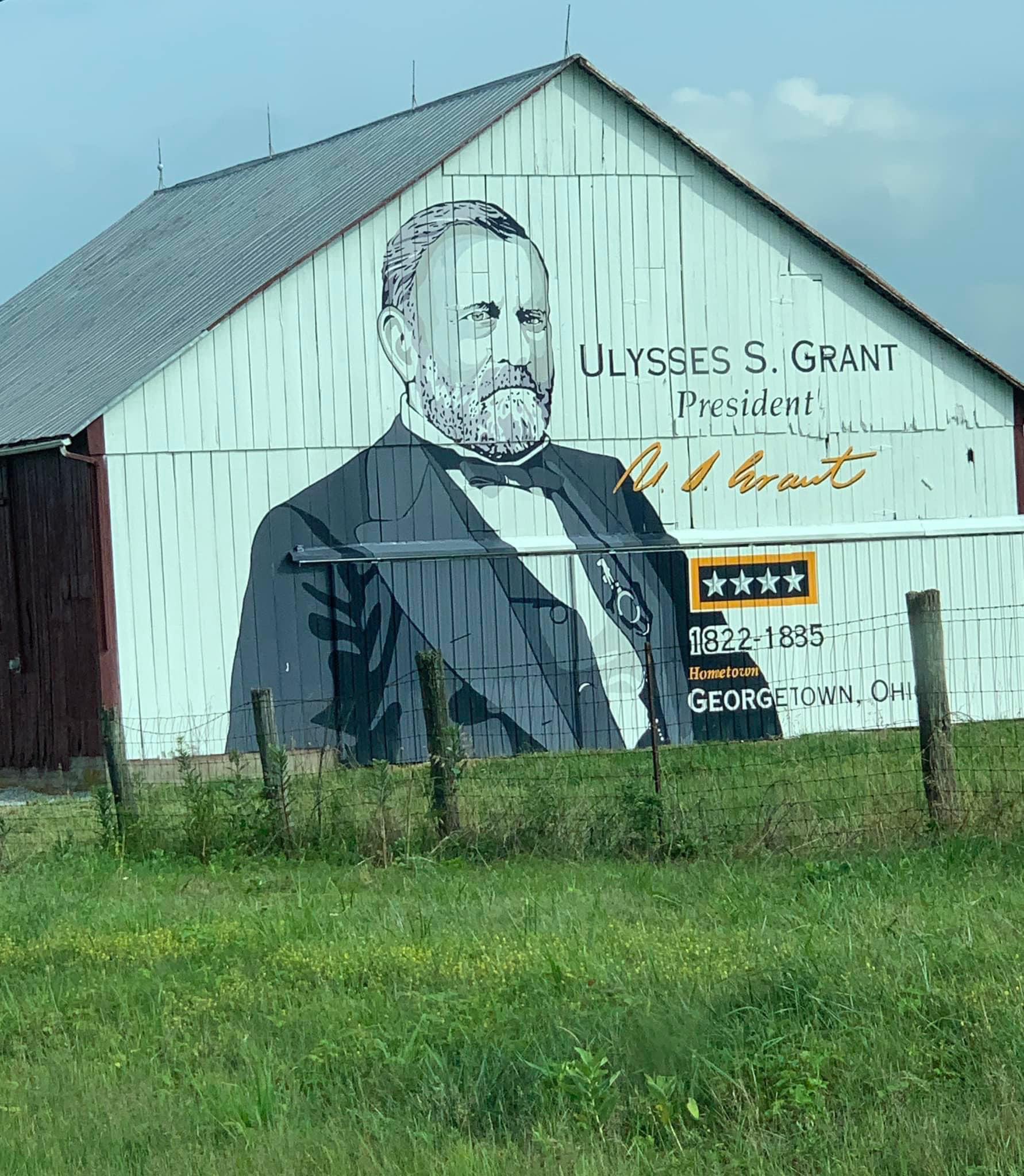 July 17 at 4pm a new Ulysses S Grant mural will be dedicated on St. Rt. 125 in between