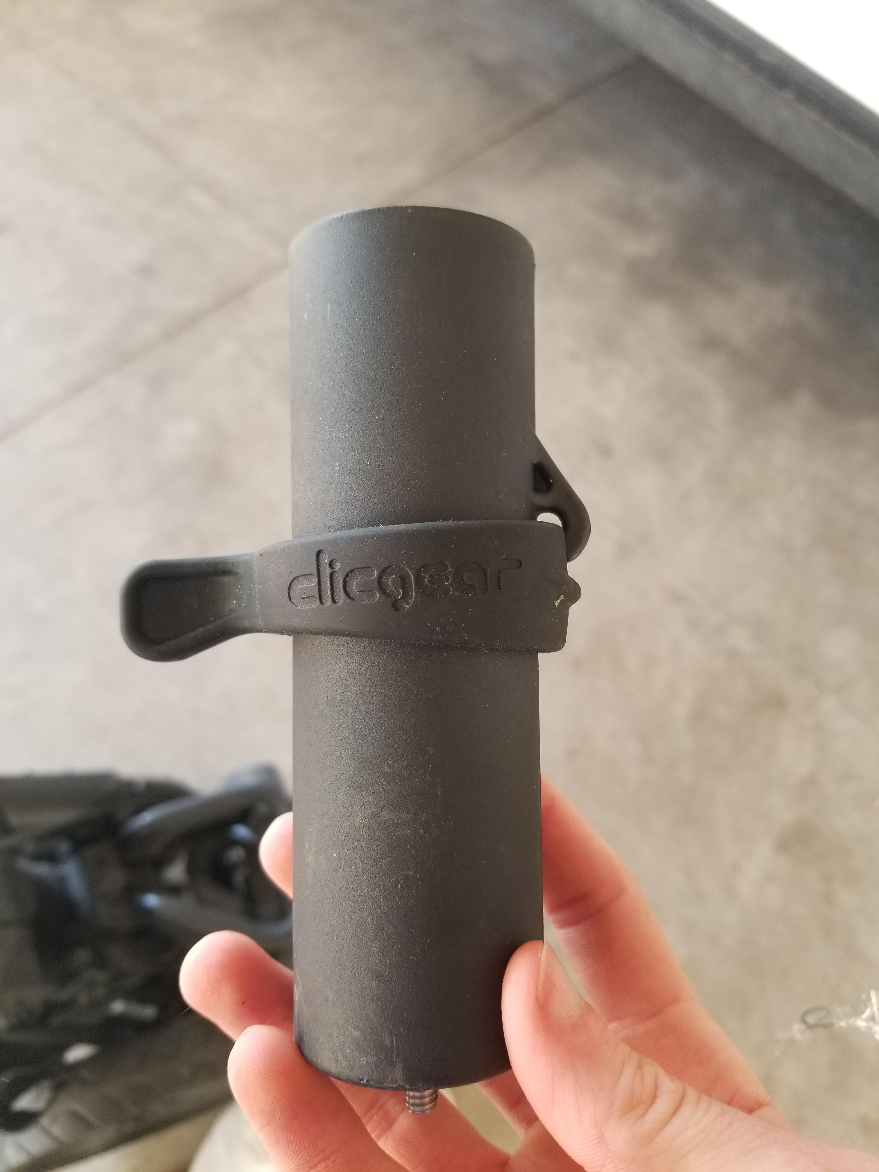 Clicgear Owners How do you get the umbrella to stay in the holder when
