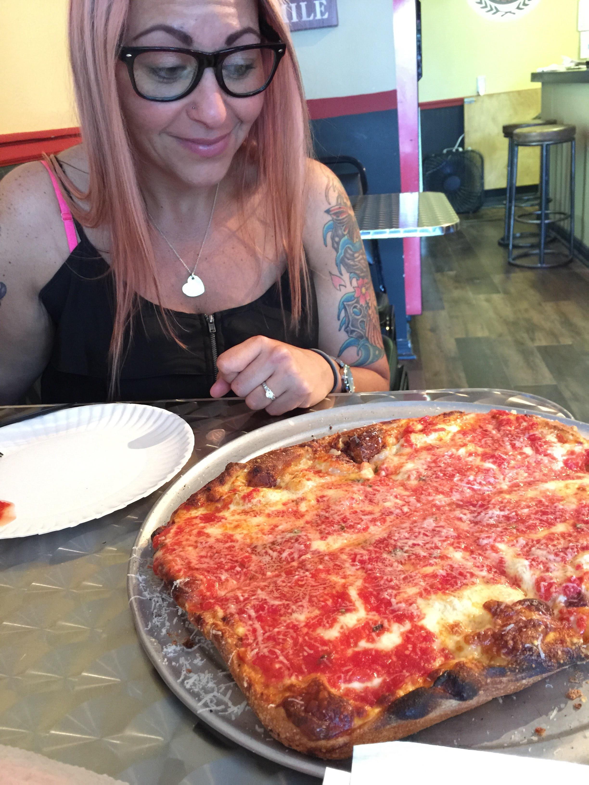 The "Upside Down Jawn" from Angelo's in Haddonfield, NJ. The best crust