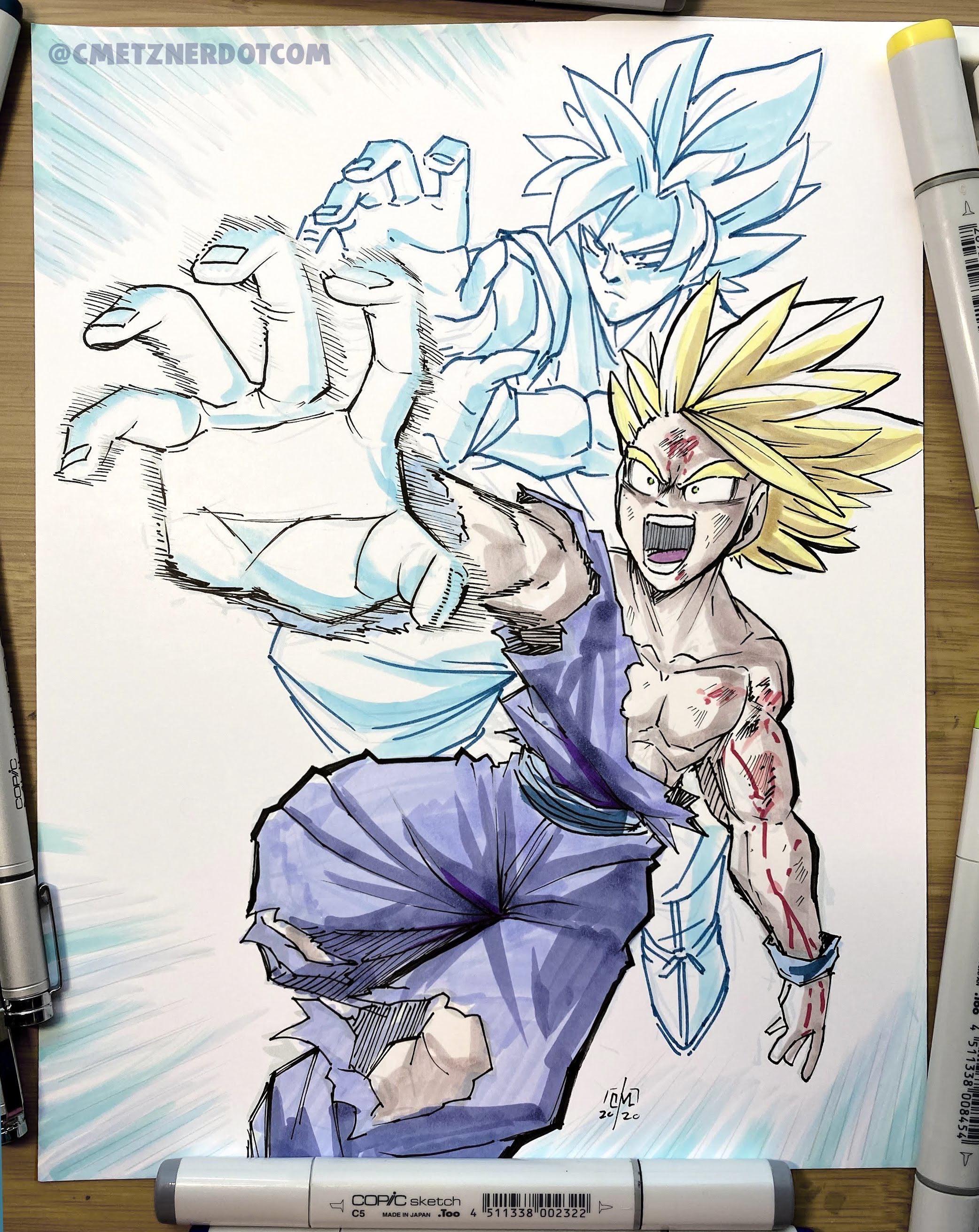 Dragon Ball Z Here’s my drawing of Gohan and Goku! DRAGON BALL Z
