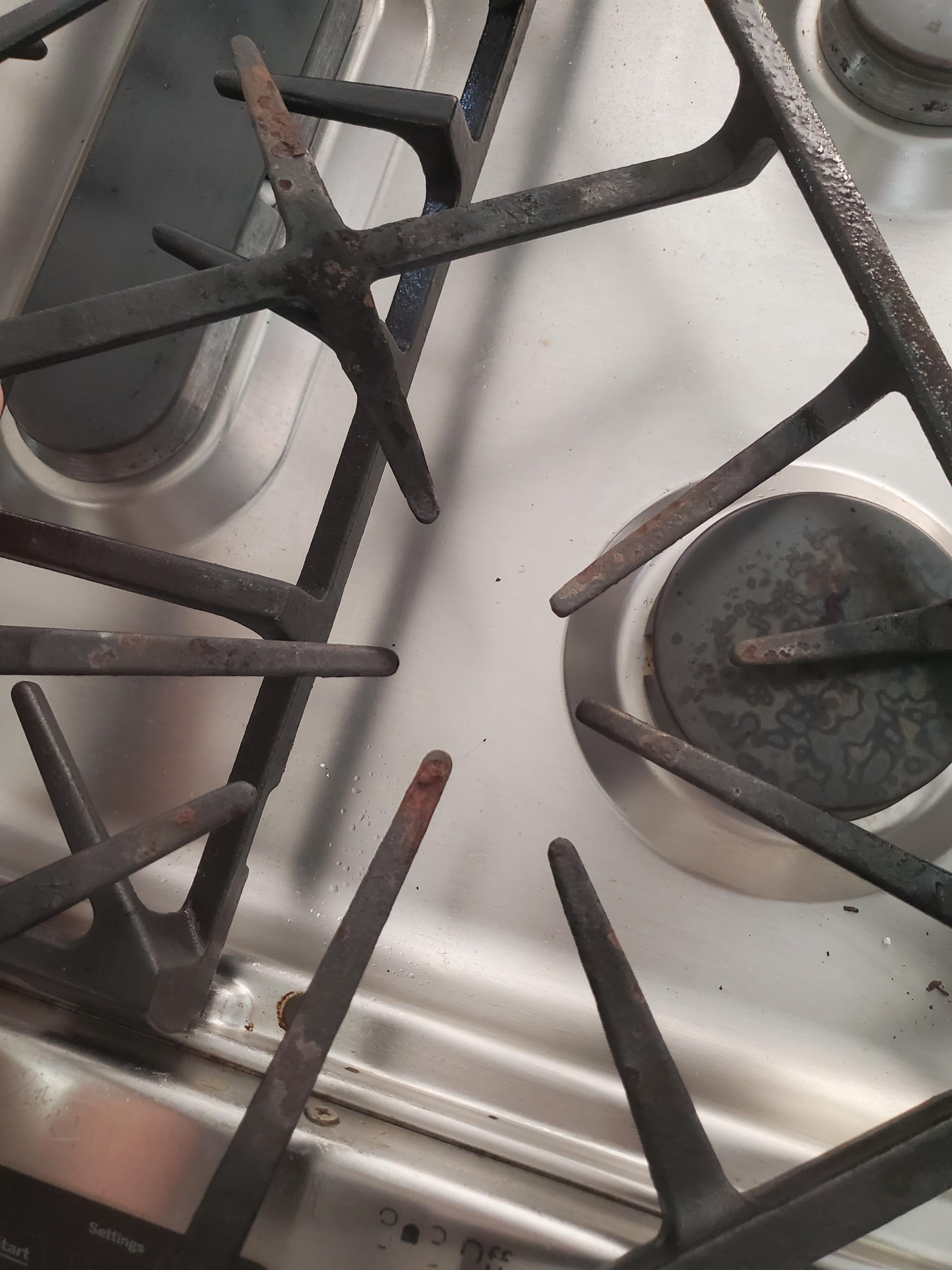 Rusted gas range grates. Any way of saving these? Or preventing from