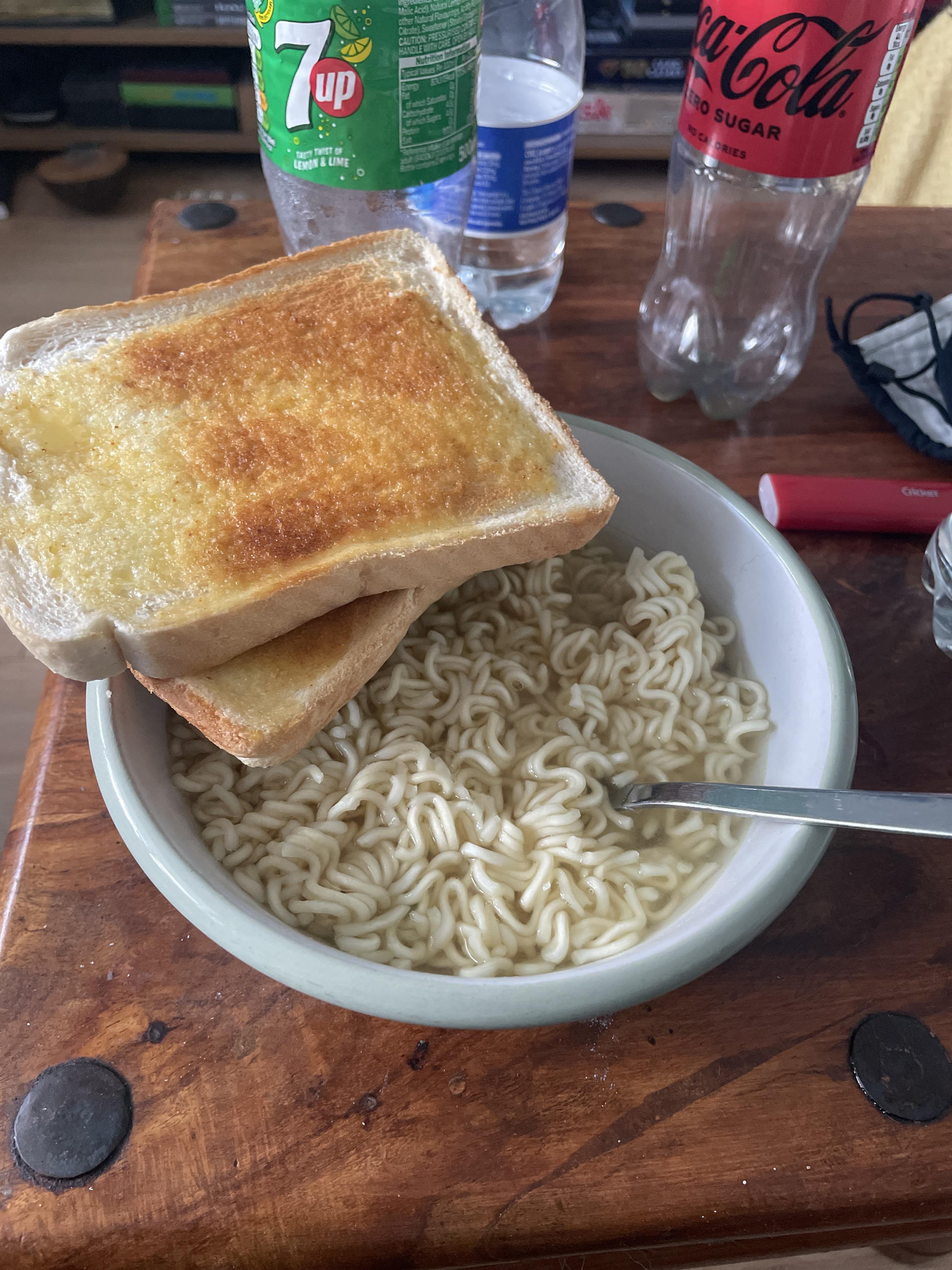 Koka noodles and toast that’s an Irish thing. r/ireland