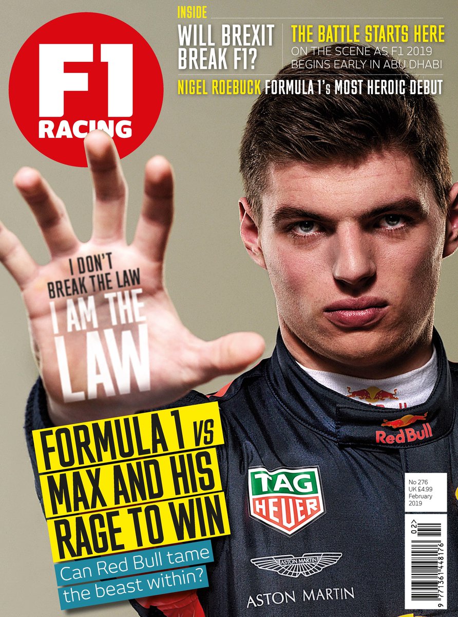 2019 February edition's cover page of F1 racing Magzine. r/formula1