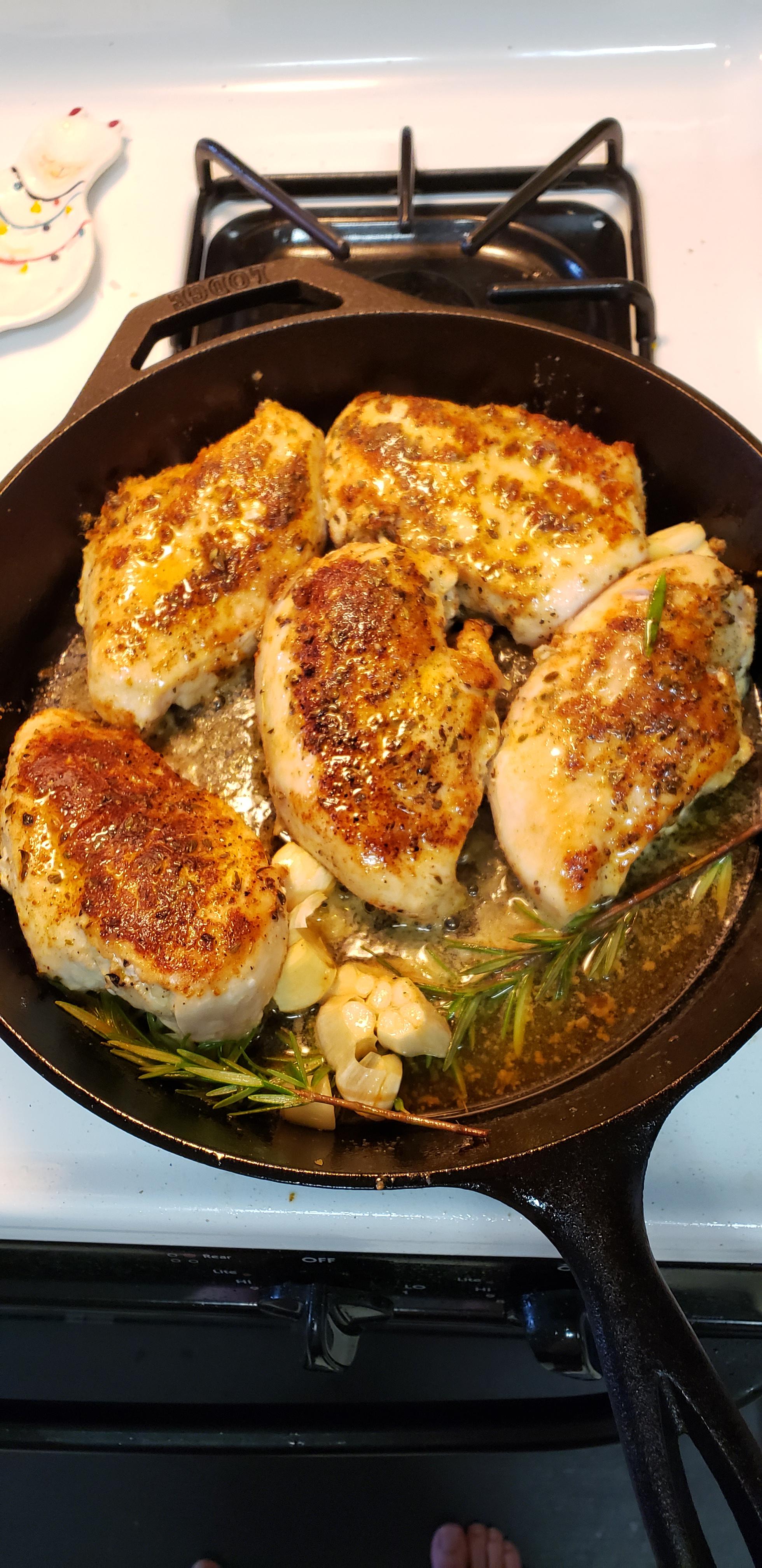 [Homemade] Cast Iron Chicken r/food