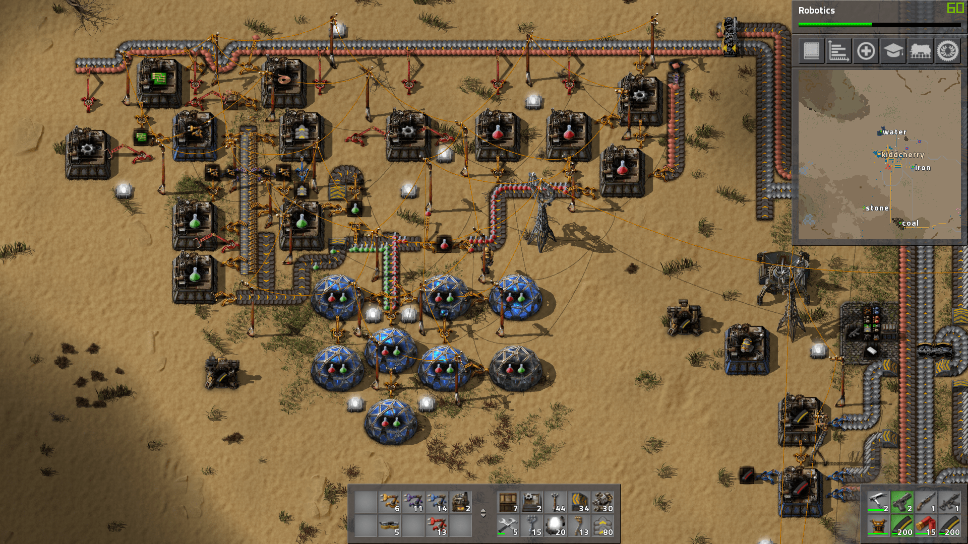 My first Science pack (1&2) factory r/factorio