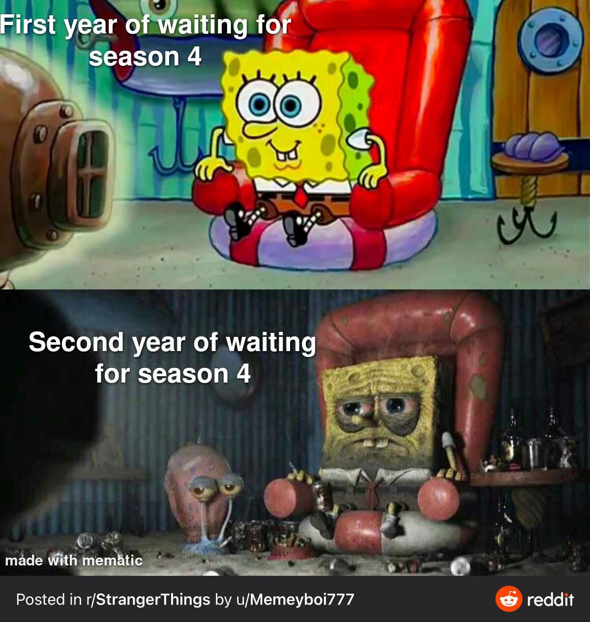 Spongebob waiting r/MemeTemplatesOfficial