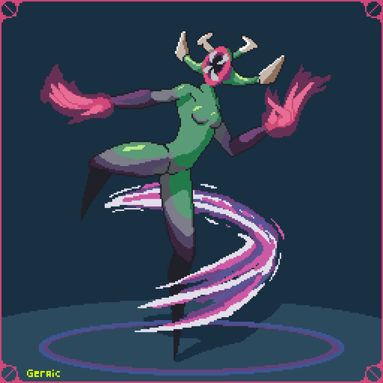 Leech practicing martial arts Fan art by Geraic (official Discord