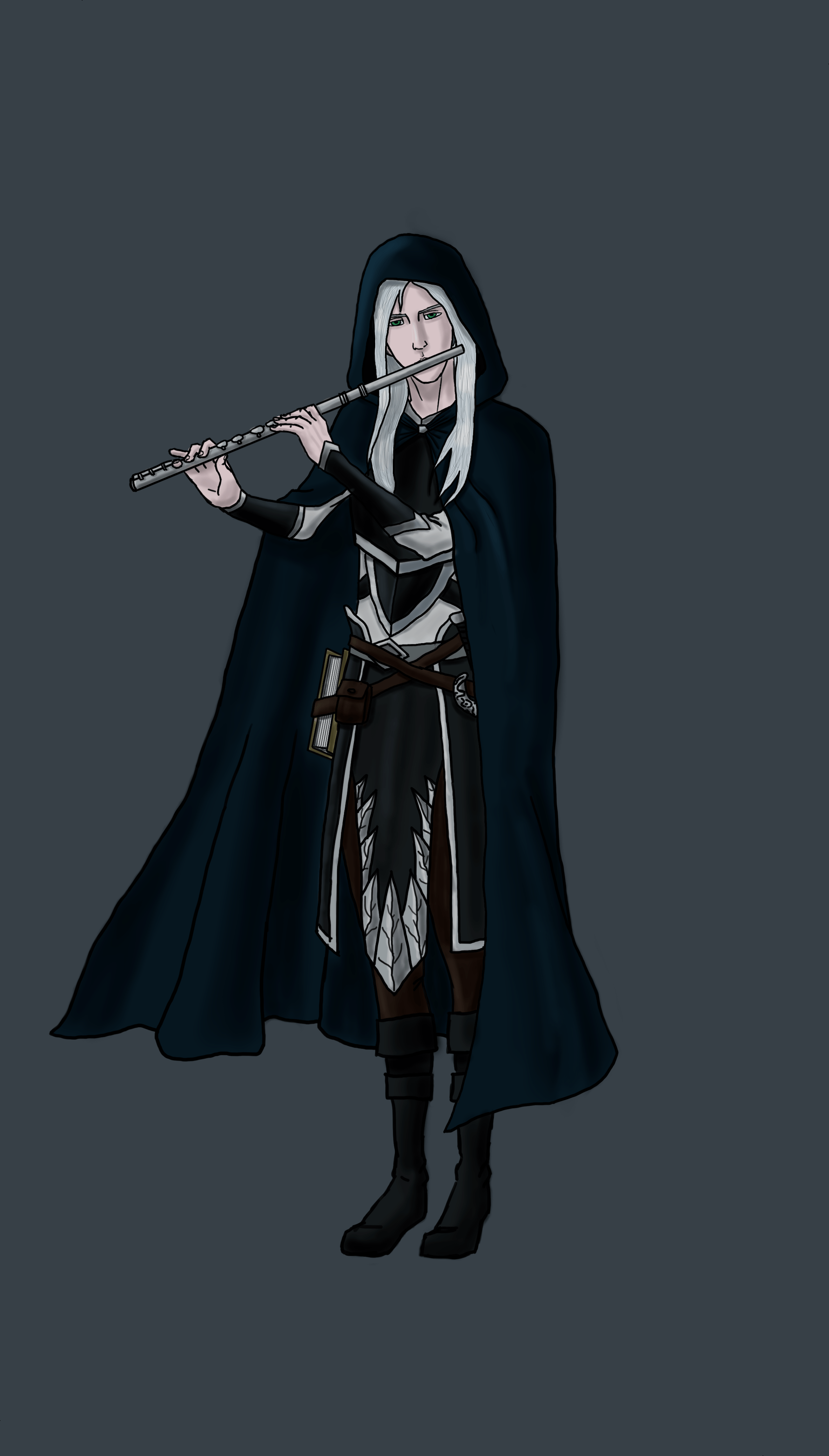 [Art]Friend's character, a Moon Elf Bladesinger Wizard who plays his