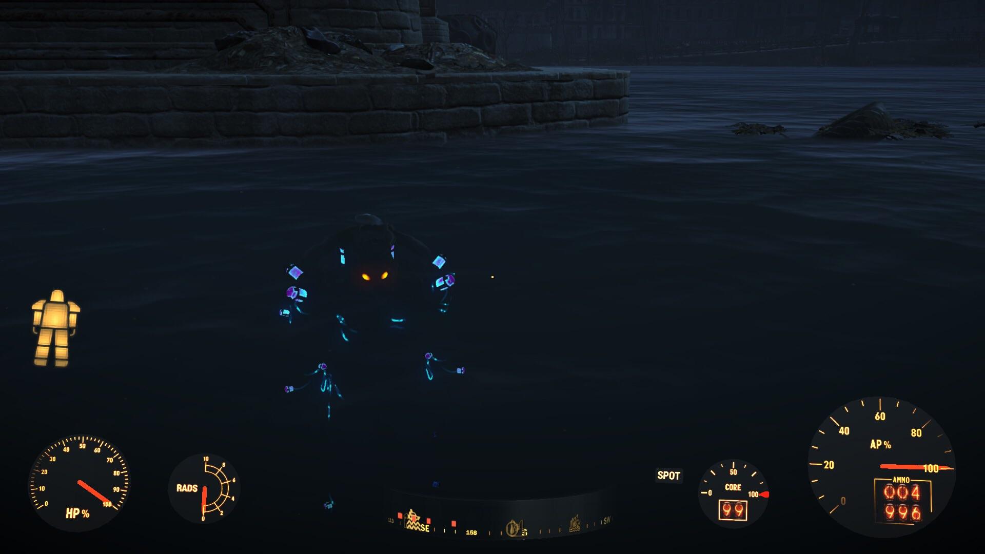Submerged Tesla XO2 Power Armor fo4