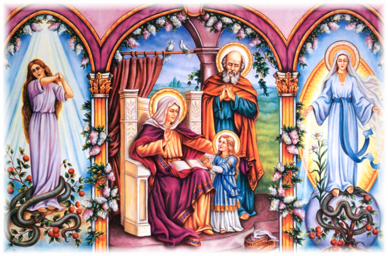 Happy feast day to Jesus' grandparents Saints Joachim and Anne! r