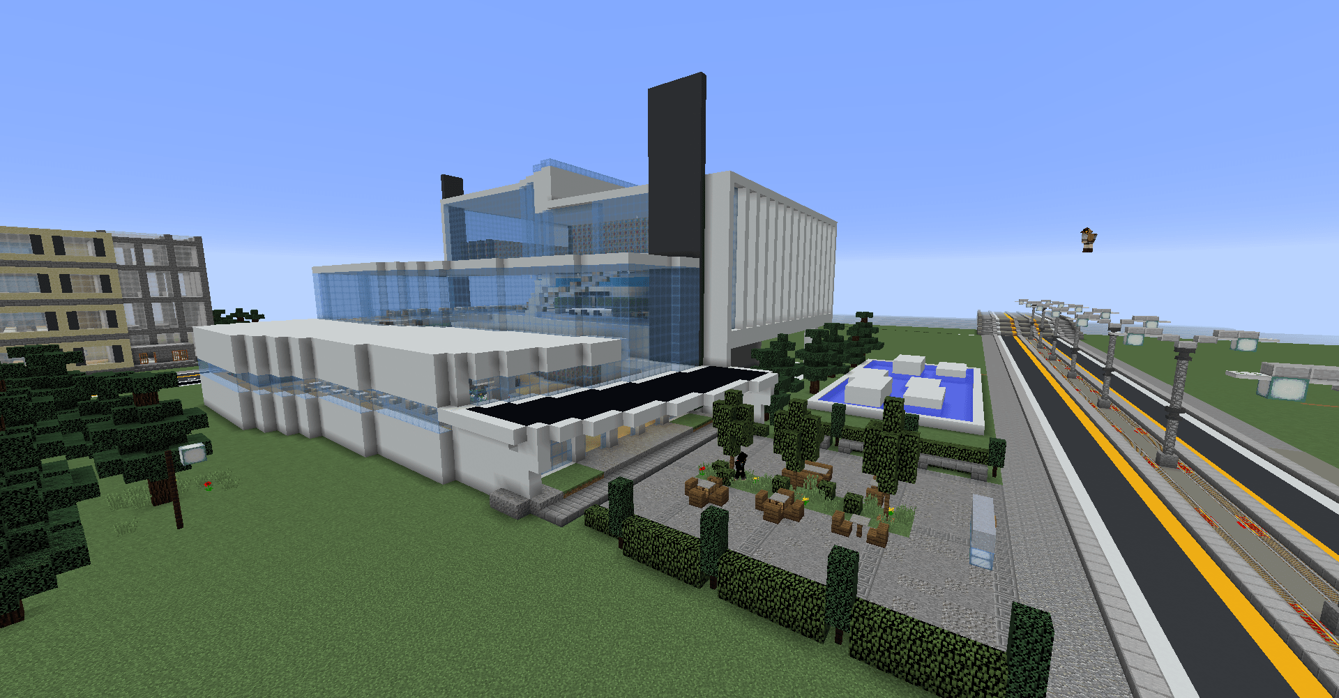 Just finished my first modern library! r/Minecraft