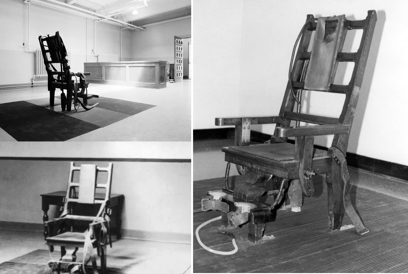 The original 'Old Sparky' electric chair of Sing Sing Prison, NY. Built