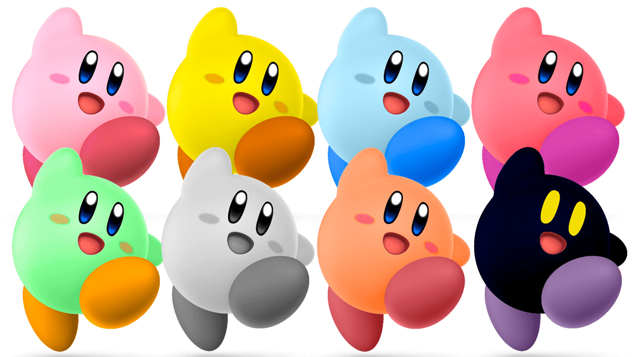 I've colored Kirby in all of its alternate Ultimate costumes. What
