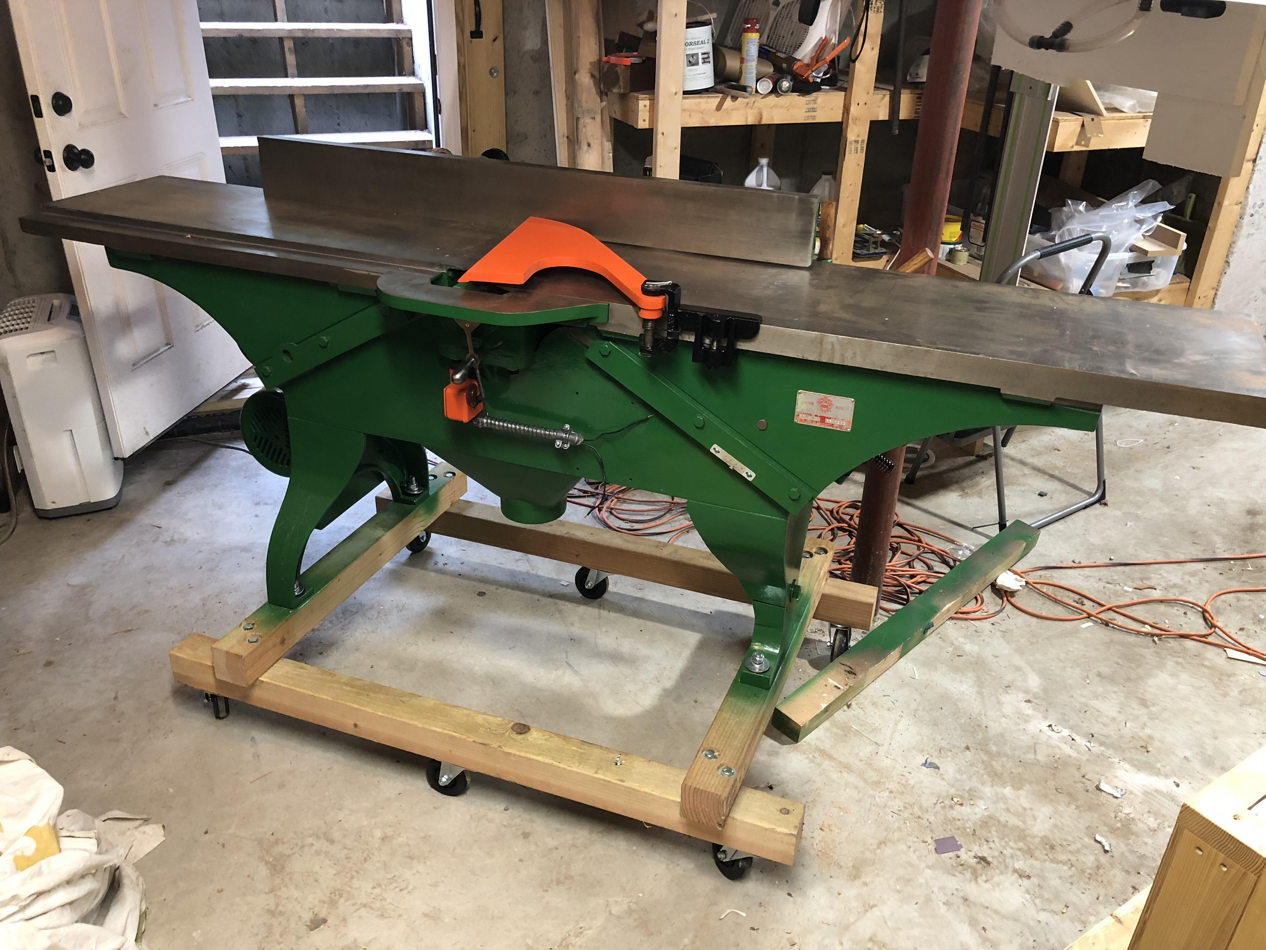 Still some work to do, but the 1966 Northfield HD jointer is mostly