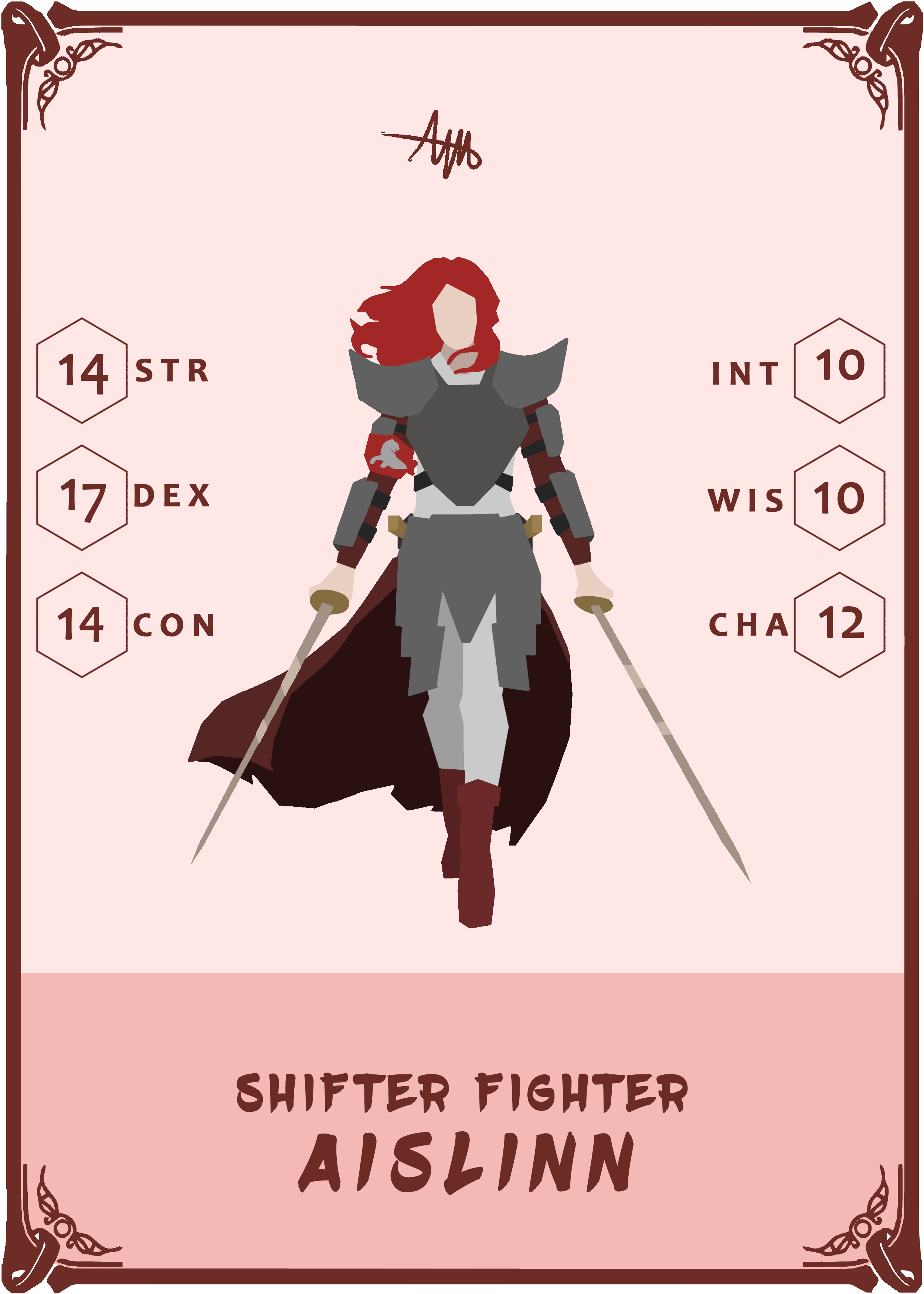 [ART] Shifter Fighter, Aislinn! r/DnD