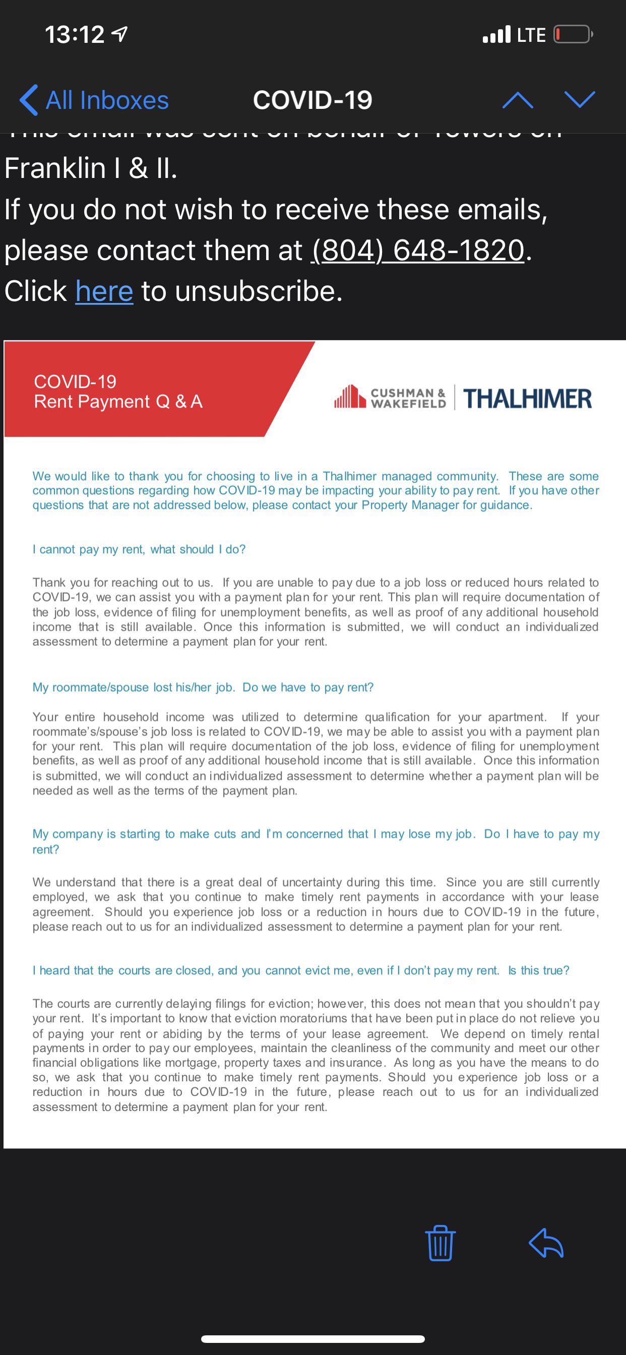 Anyone else’s landlords? Got my letter today along with my 90 late fee