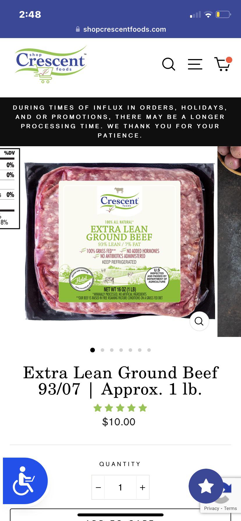 Crescent Foods Halal HandCut Lamb Locker Pack Total Packs,, 51 OFF