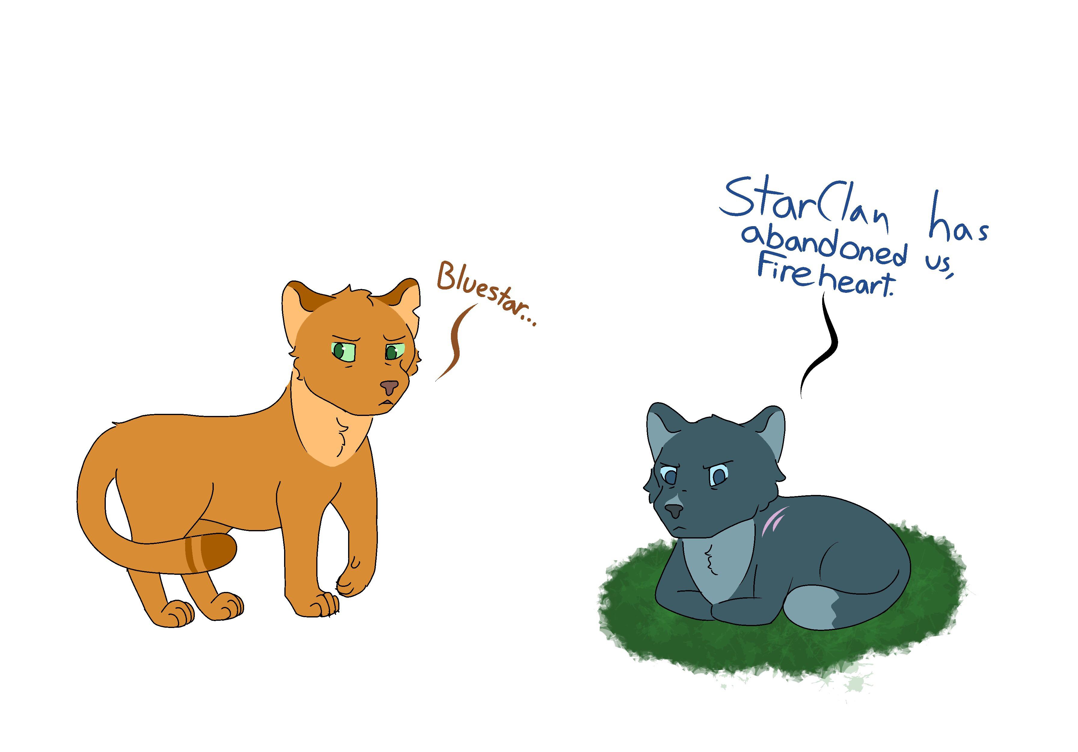 Warrior Cats Bluestar And Firestar