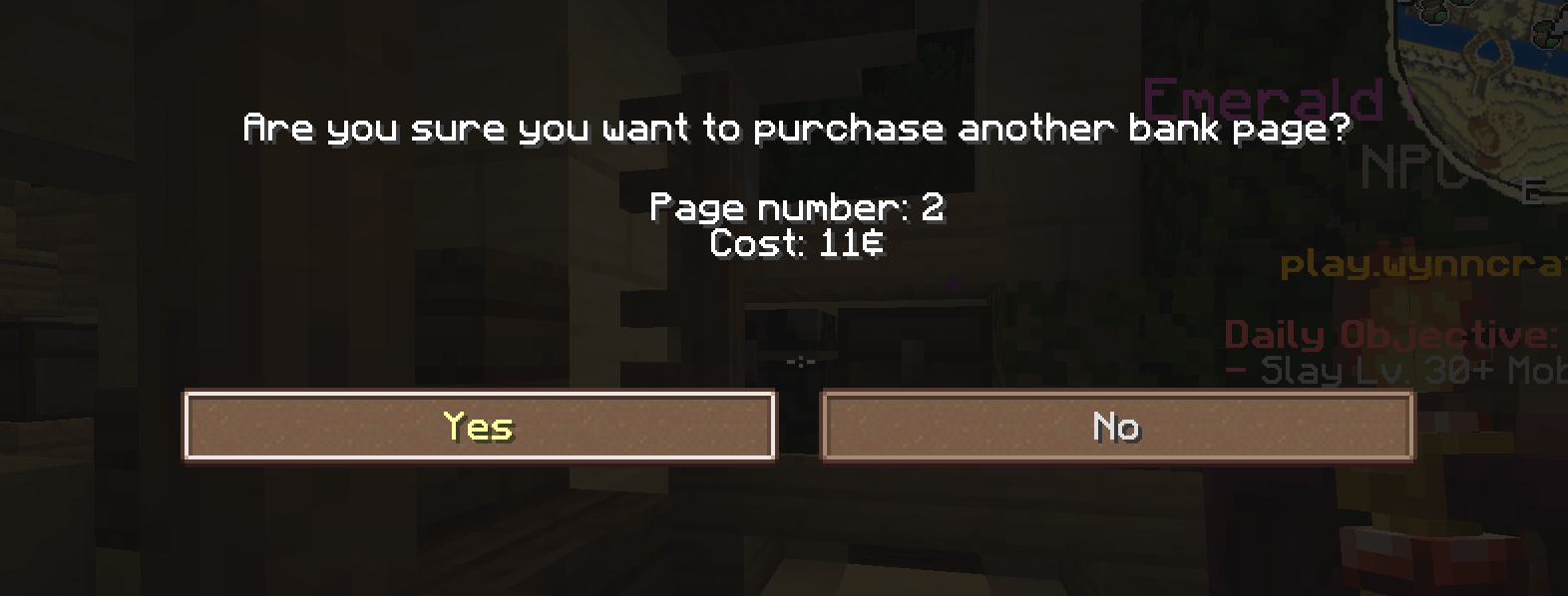 why I cant buy new page in my back storage? r/WynnCraft