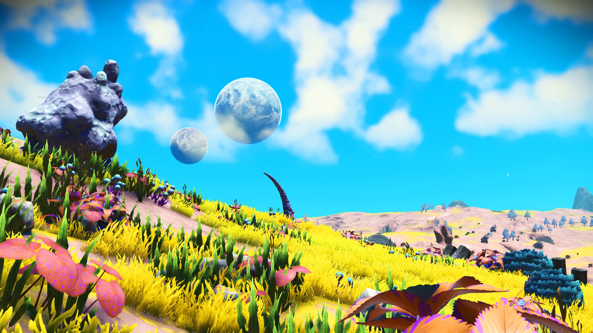 Blue sky NoMansSkyTheGame