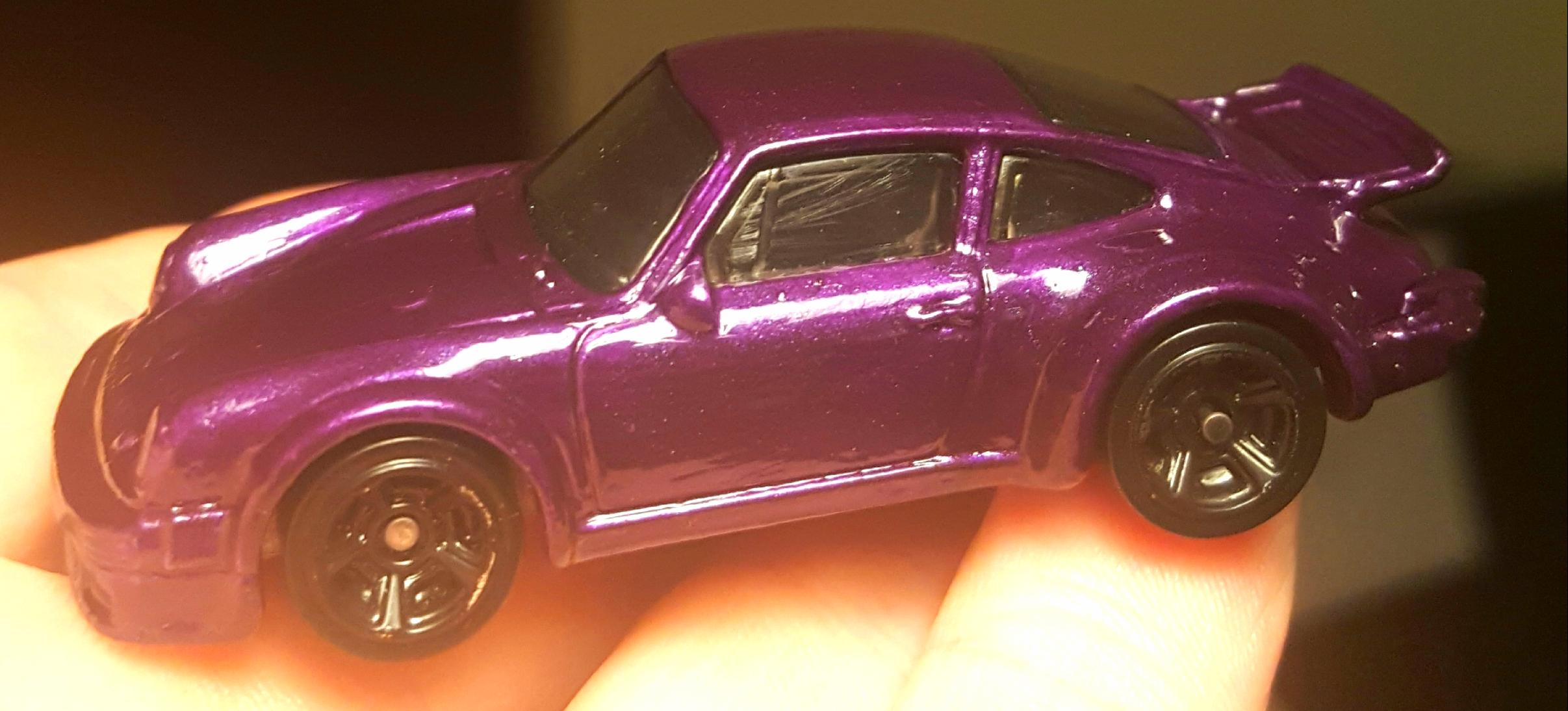2nd attempt at custom paint. Testors purple enamel with brushes, no