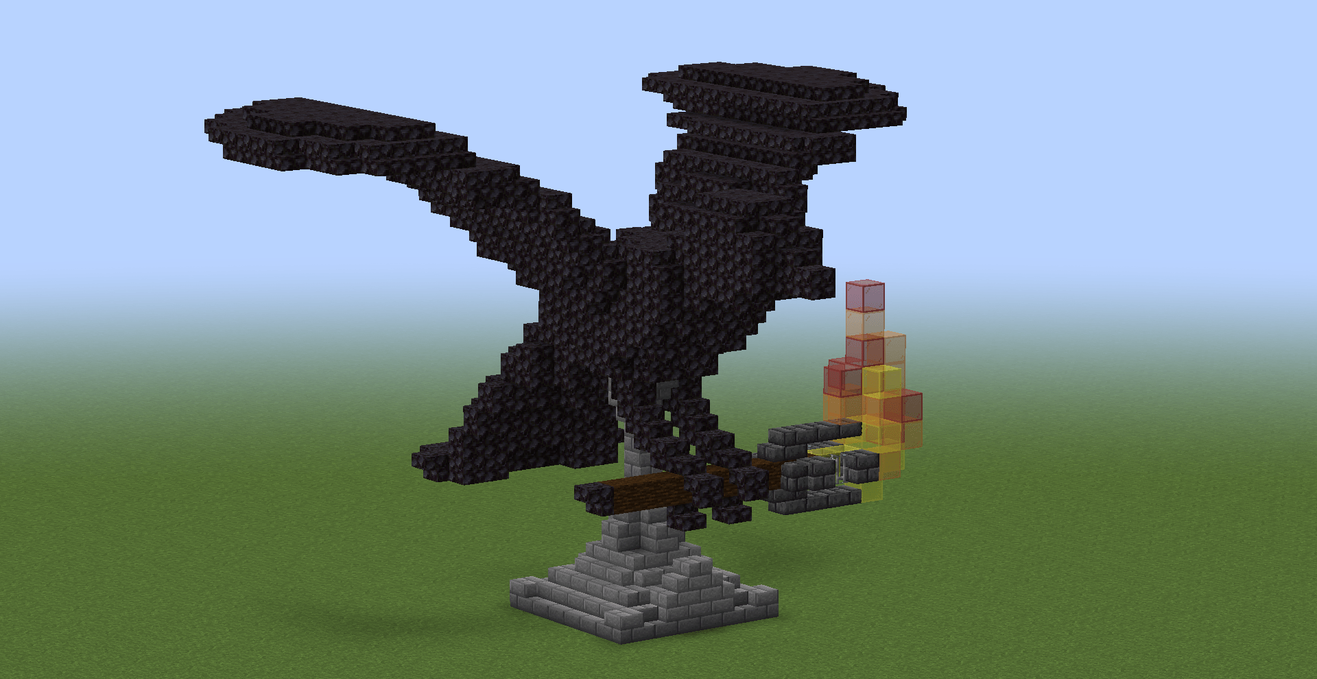 I made a crow statue out of blackstone! any suggestions? r