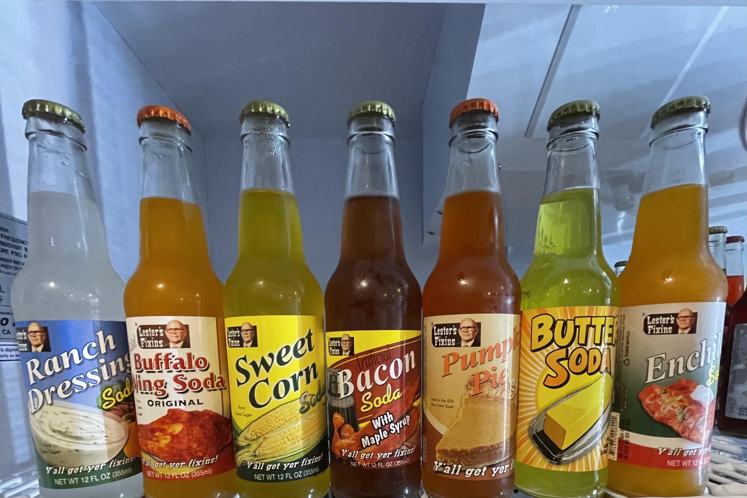 Weird soda flavors at a shop in St. Louis r/mildlyinteresting