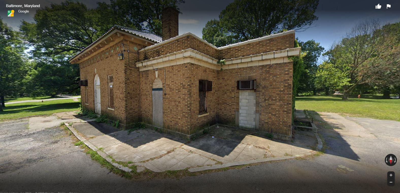 The Reptile House in Druid Hill (Baltimore) Little Man was dropped