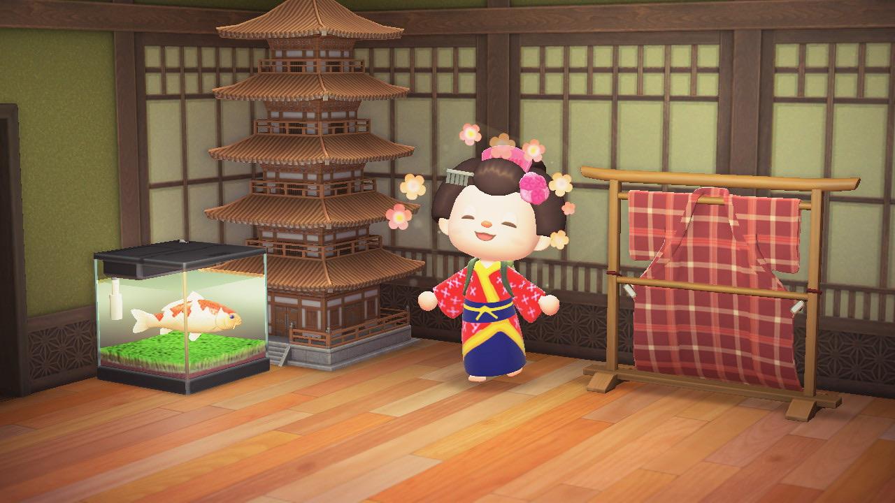 My custom kimono for my Geisha wig and Japanese inspired room r