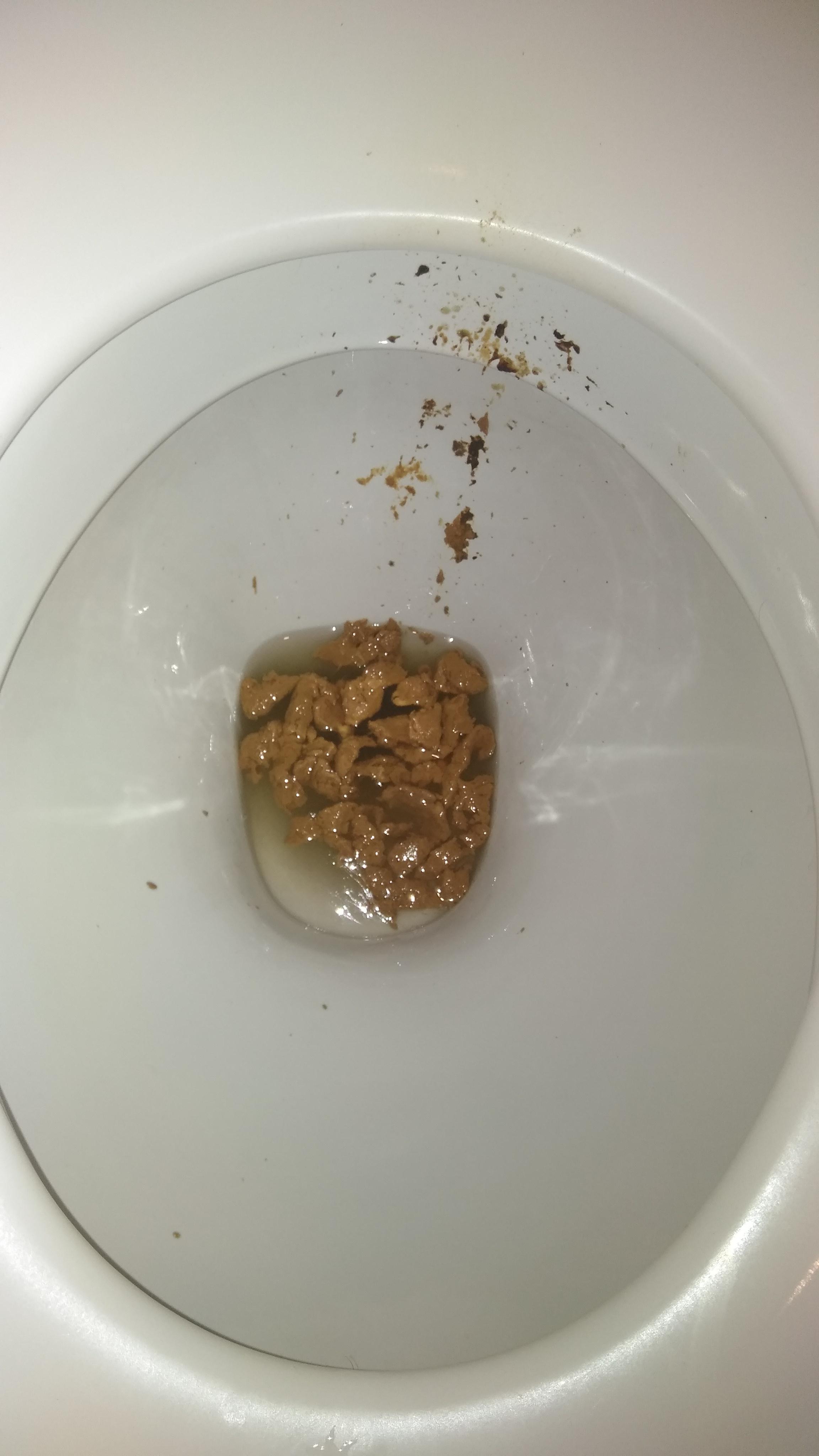 After that huge mushy shit at my friends place earlier ive just got