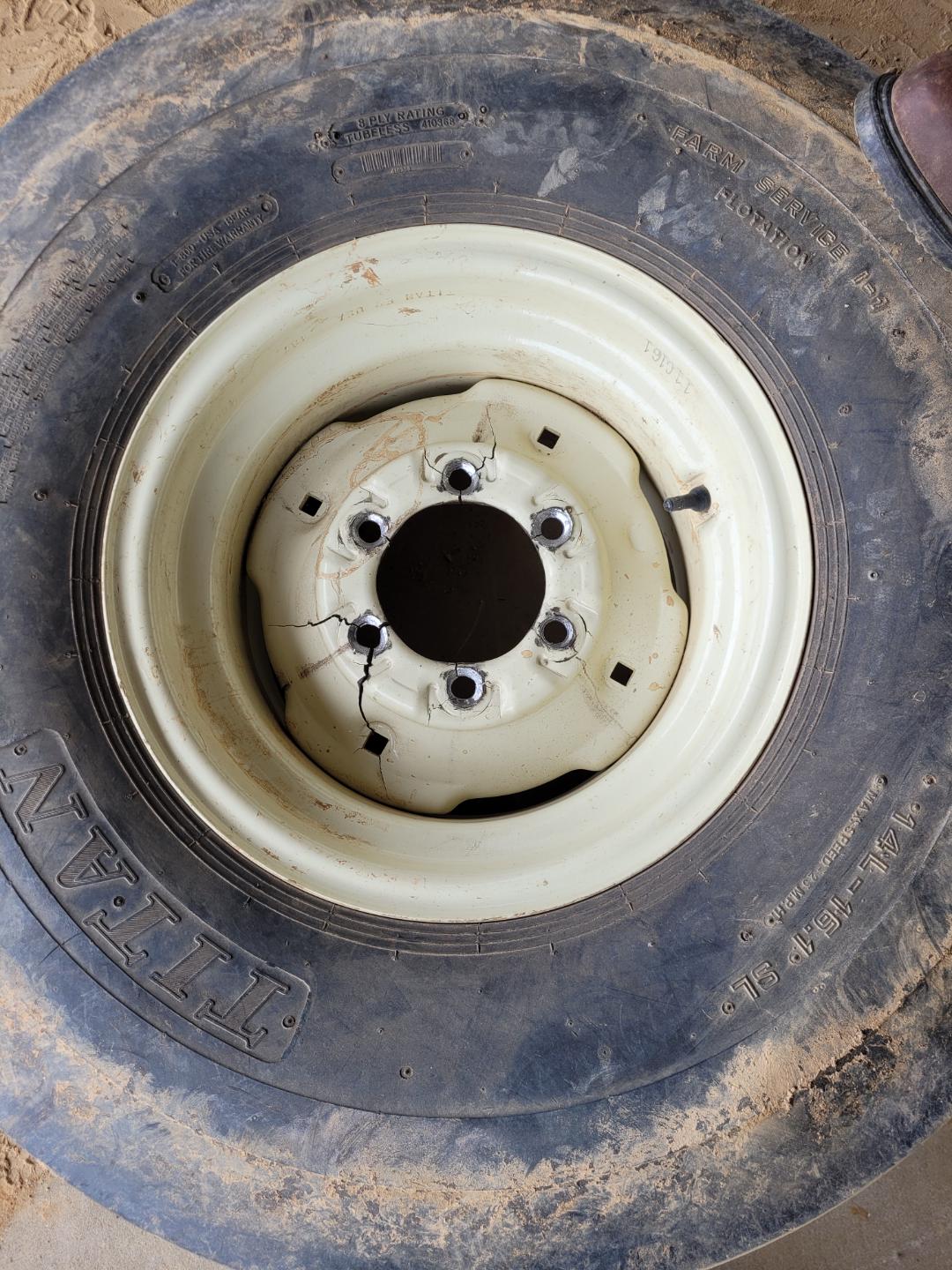 lug nuts came loose on the spreader. Anybody in the Southeast know