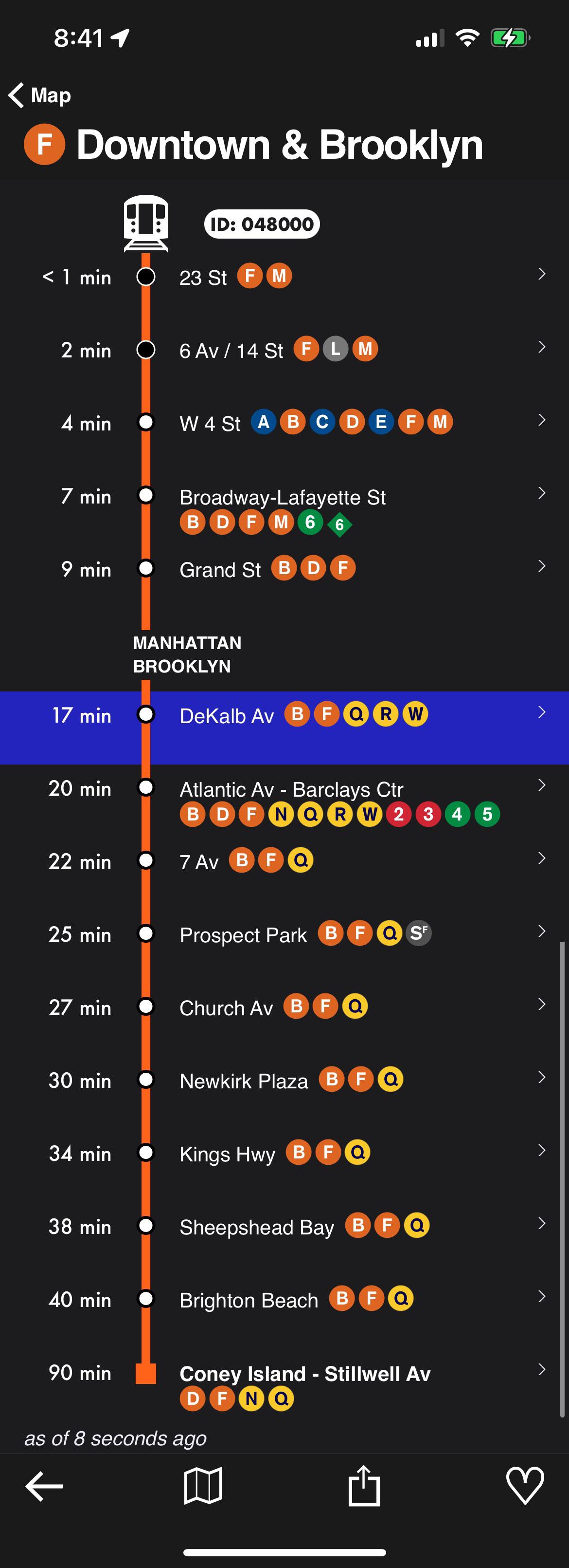 “This is a Coney Island bound F express train, via the B line” r/nycrail