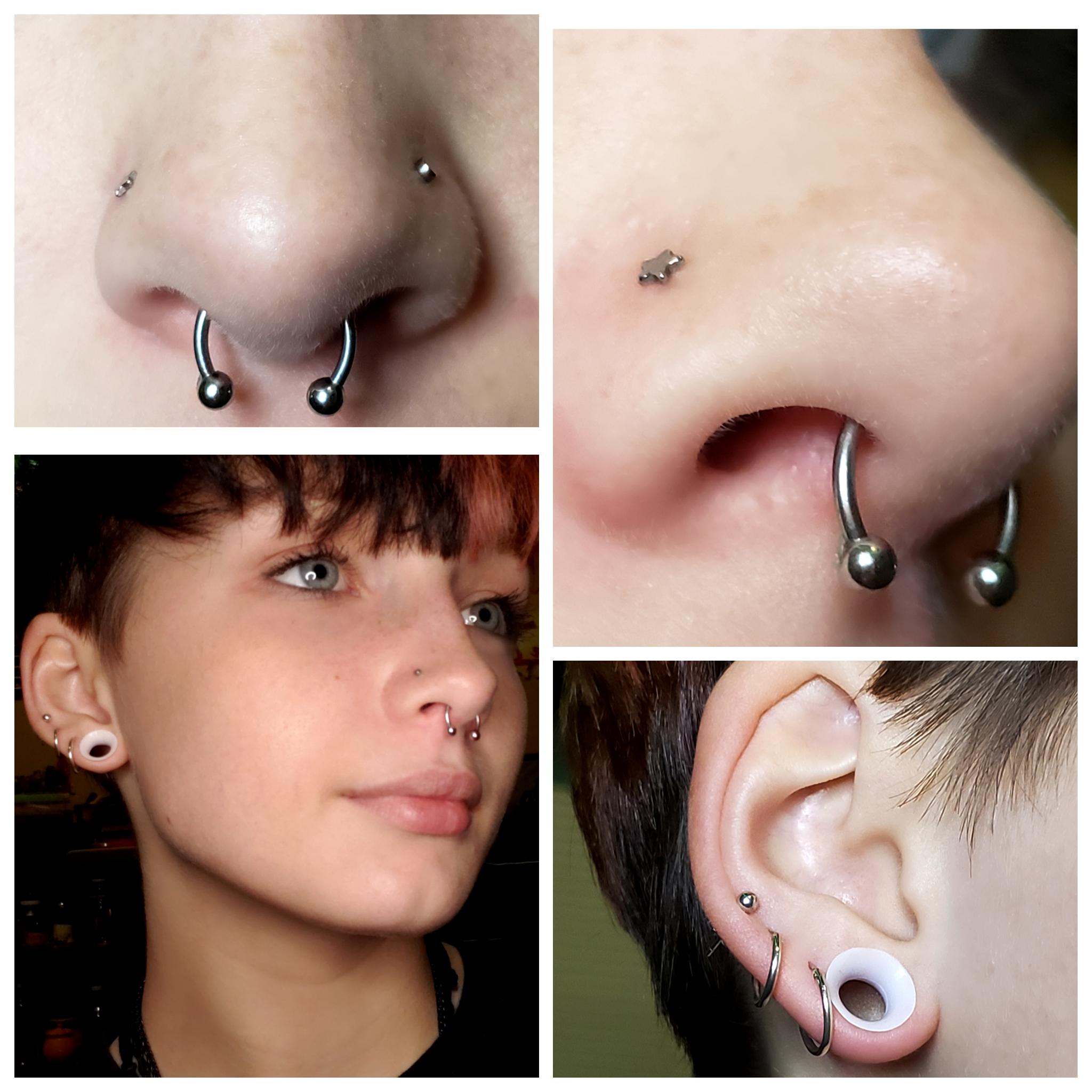 Piercing Setup // New Piercings? (11 piercings, 00g tunnels
