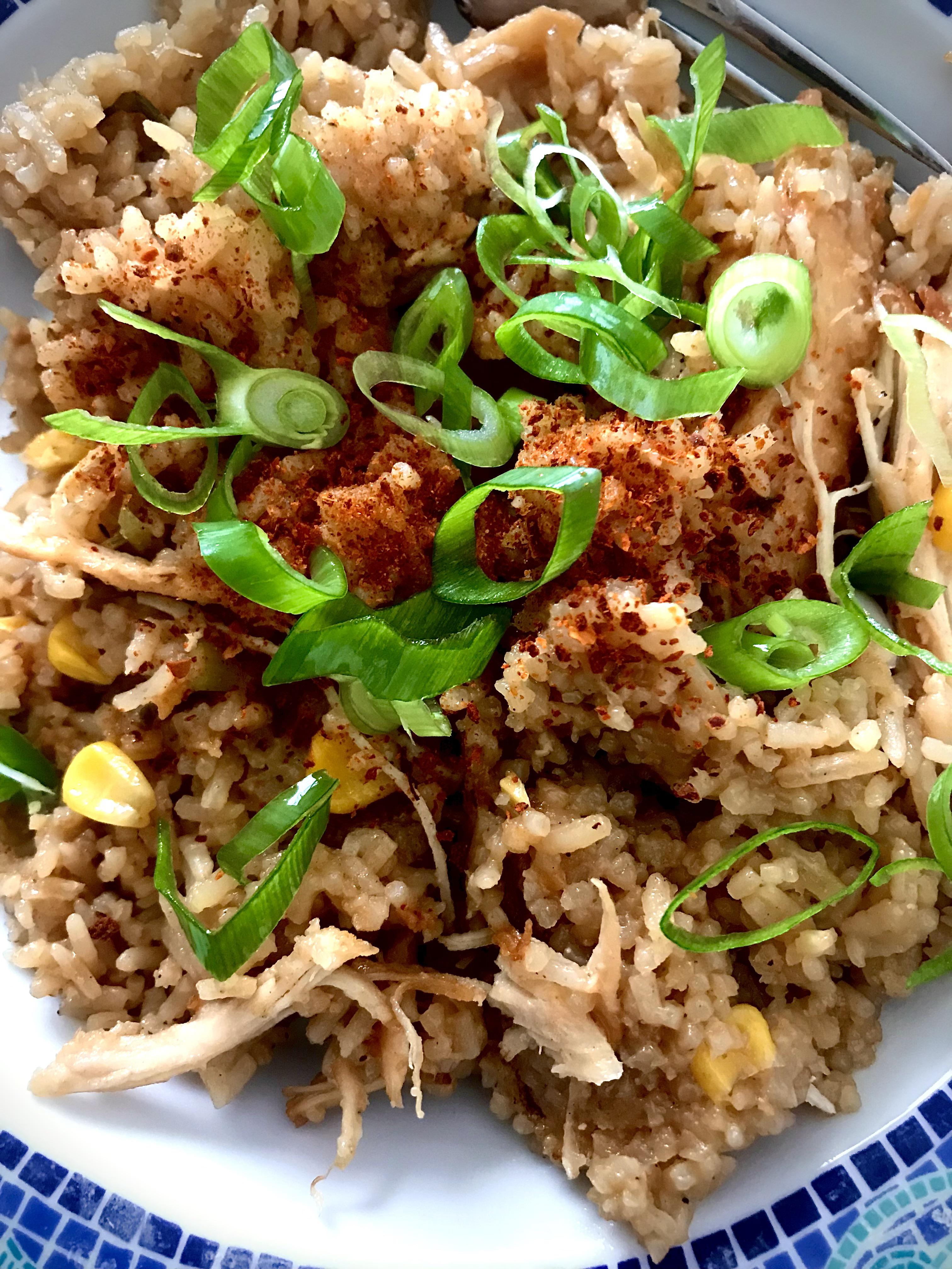 [Homemade] Devilcooked rice with leftover Korean fried chicken food