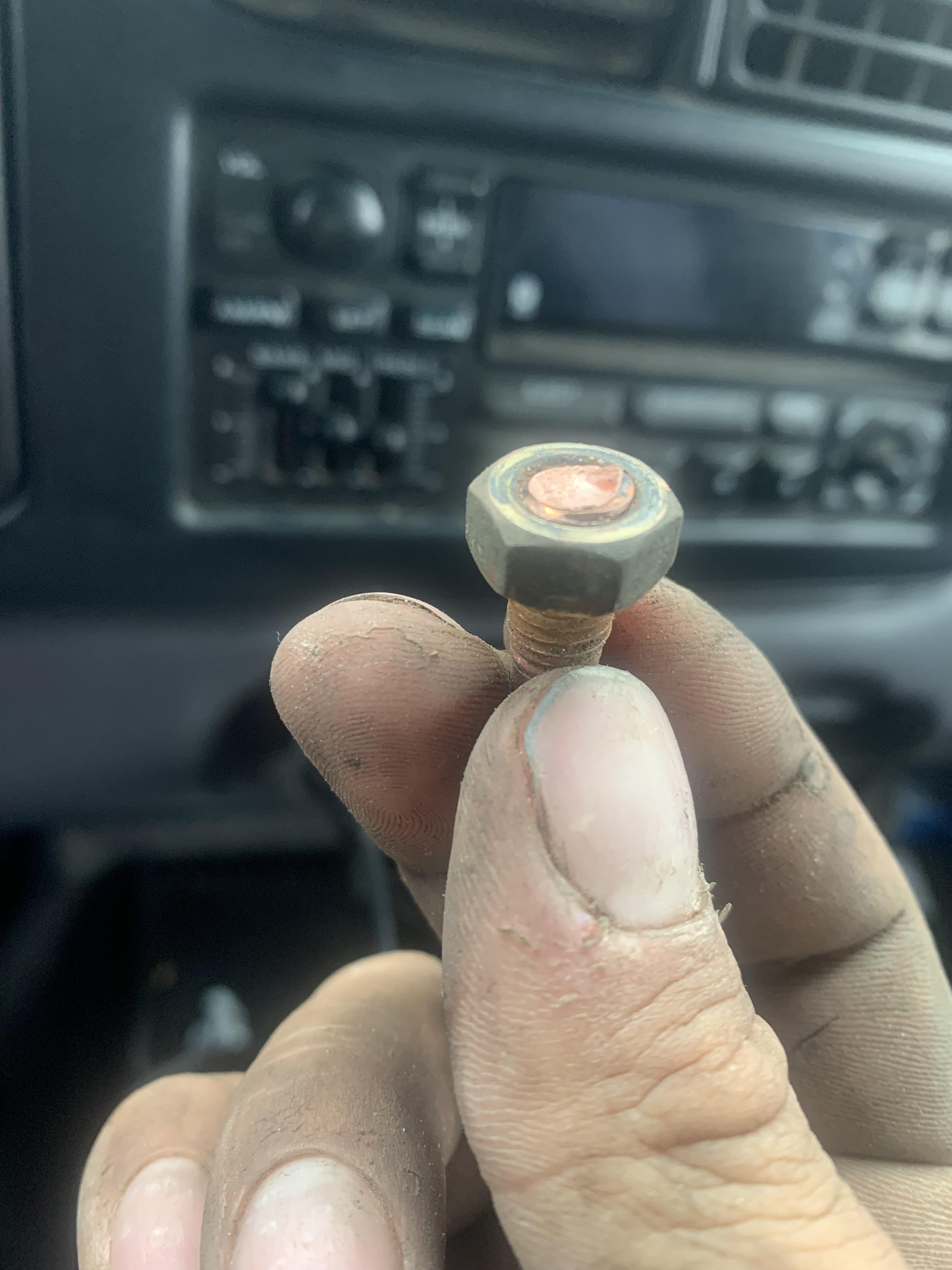 Made the mistake of overtightening the starter solenoid terminal. Broke clean off. Any handy