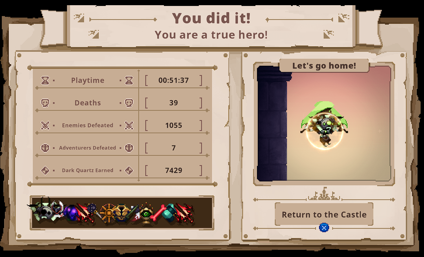 I know everyone posts this, but I finally beat the game and I loved the