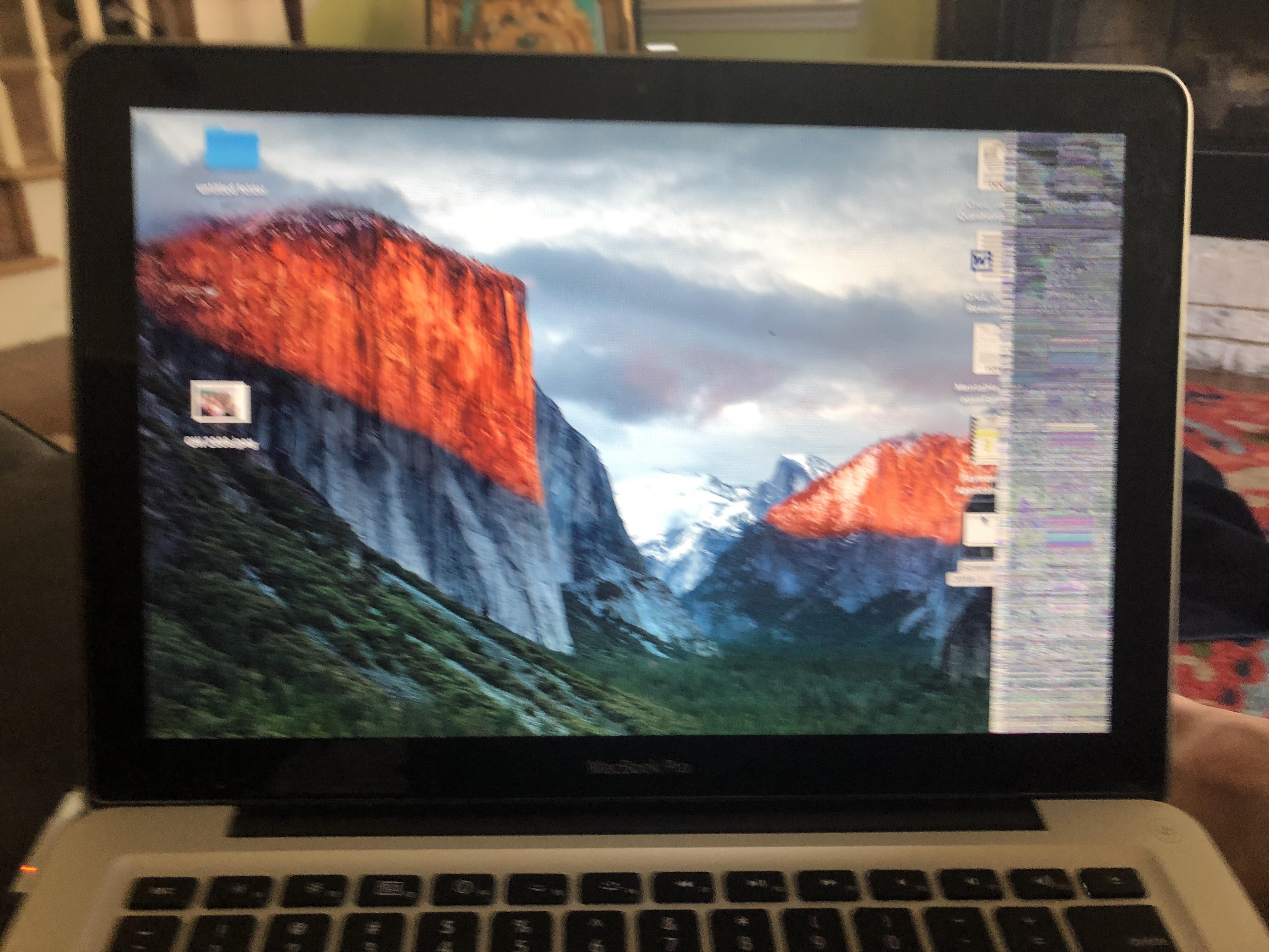 Help! Right side snow! If I tilt the screen backandforth the snow