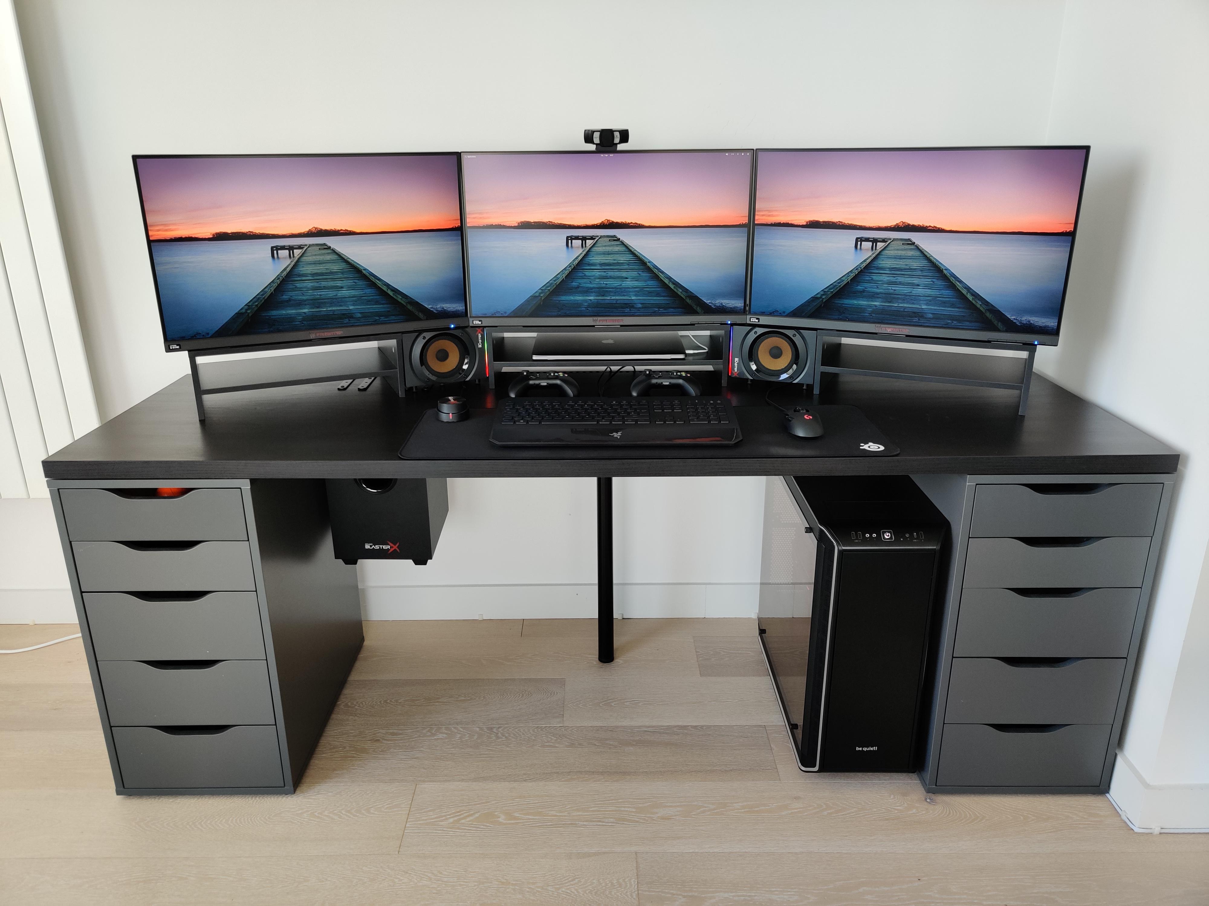 I love these monitors, but hated the over the top gaming stands, and my