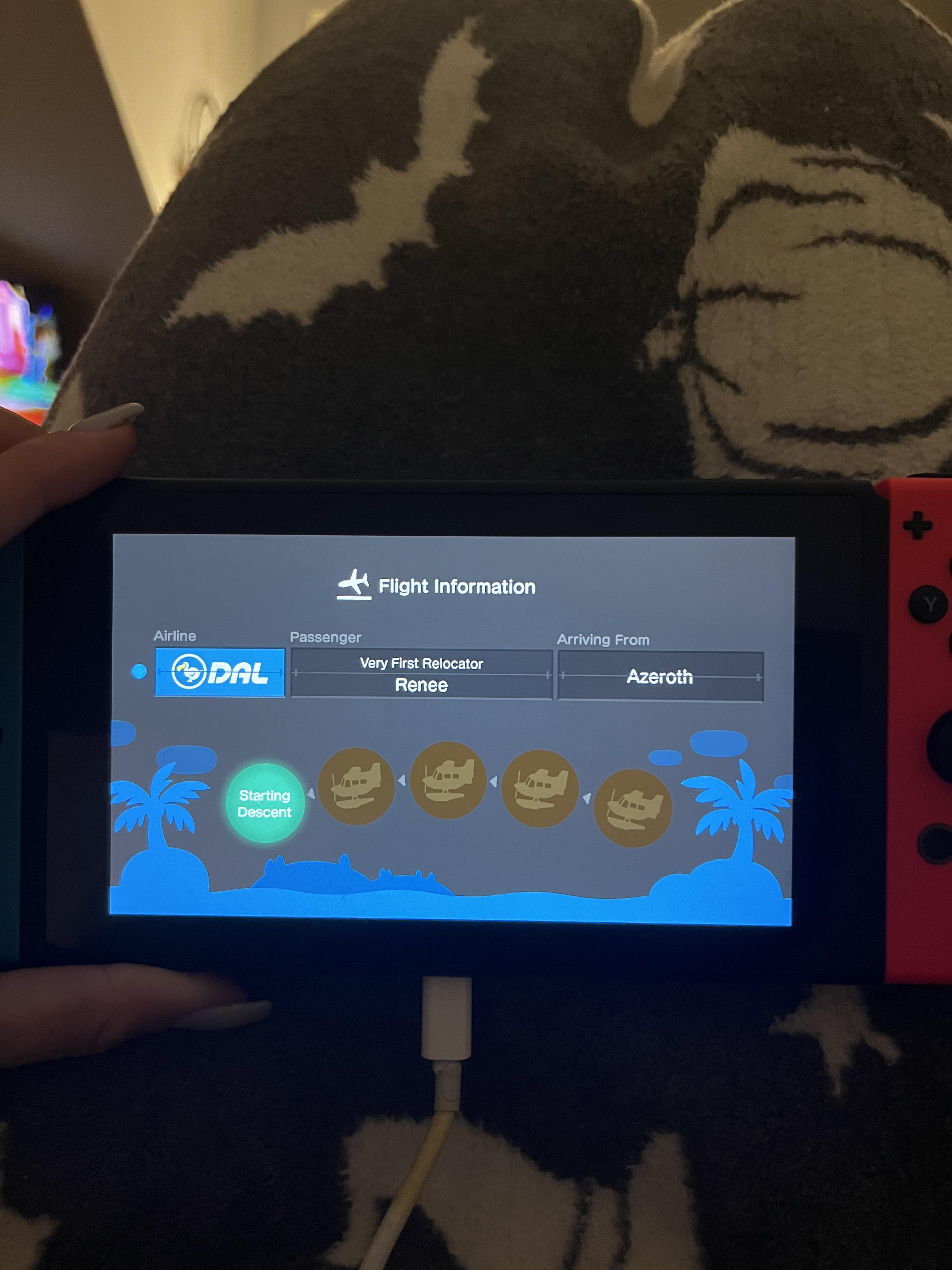 My first time visiting someone else’s island on online play. Does this